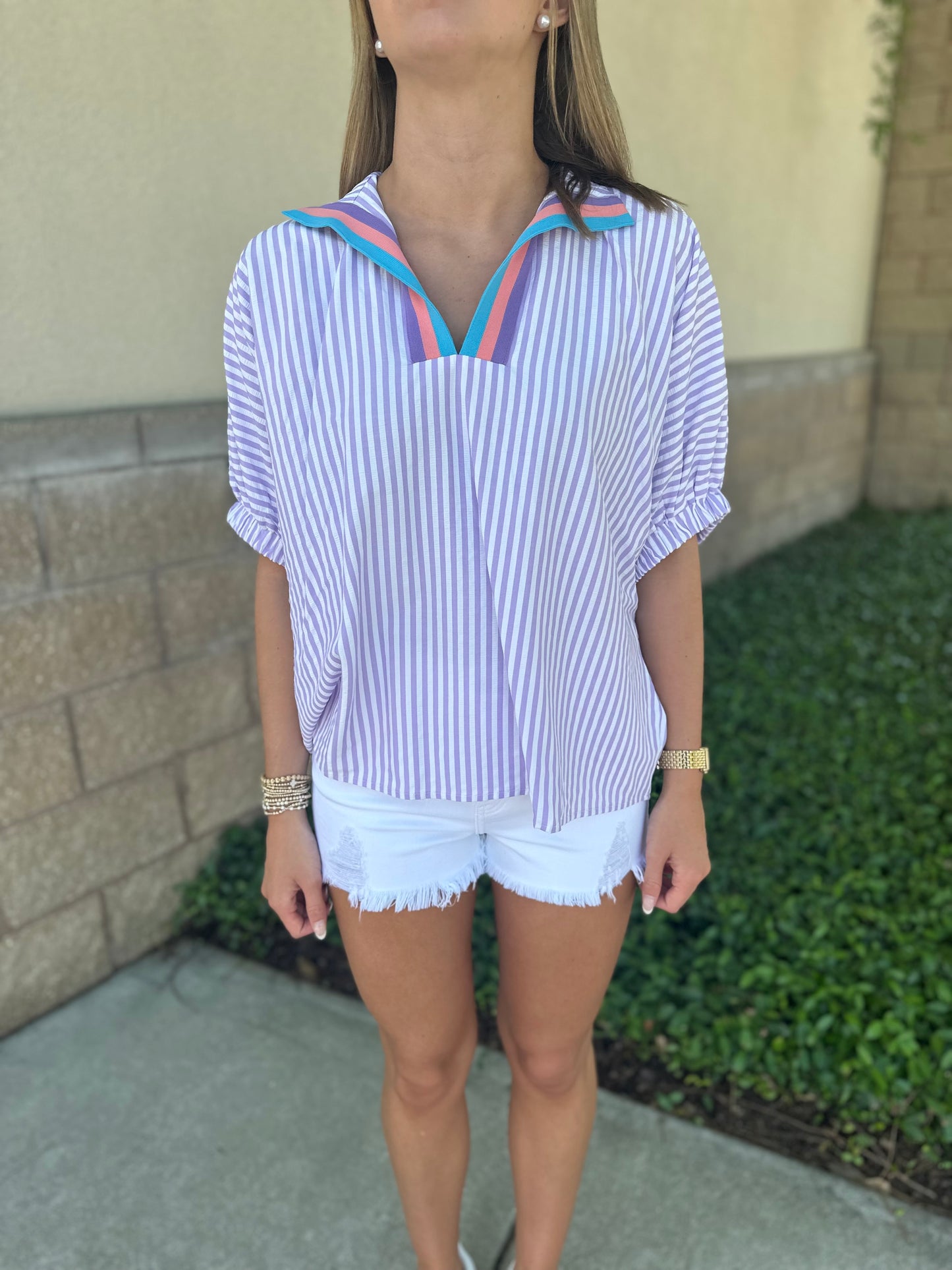 Steph Striped Top