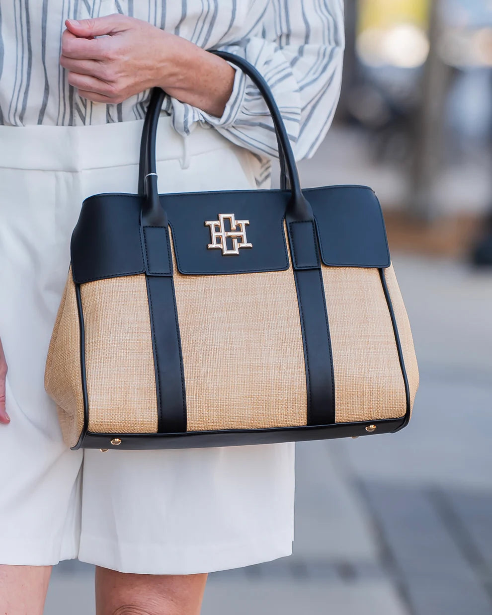 CH Augusta Handbag - Natural Black