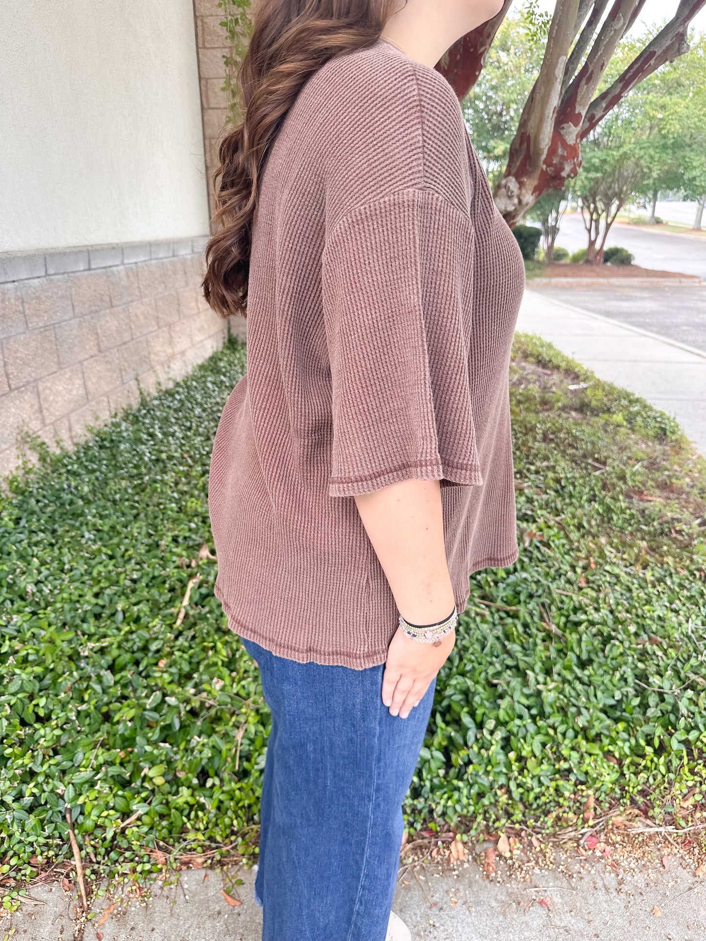 Zelma Waffle Tee