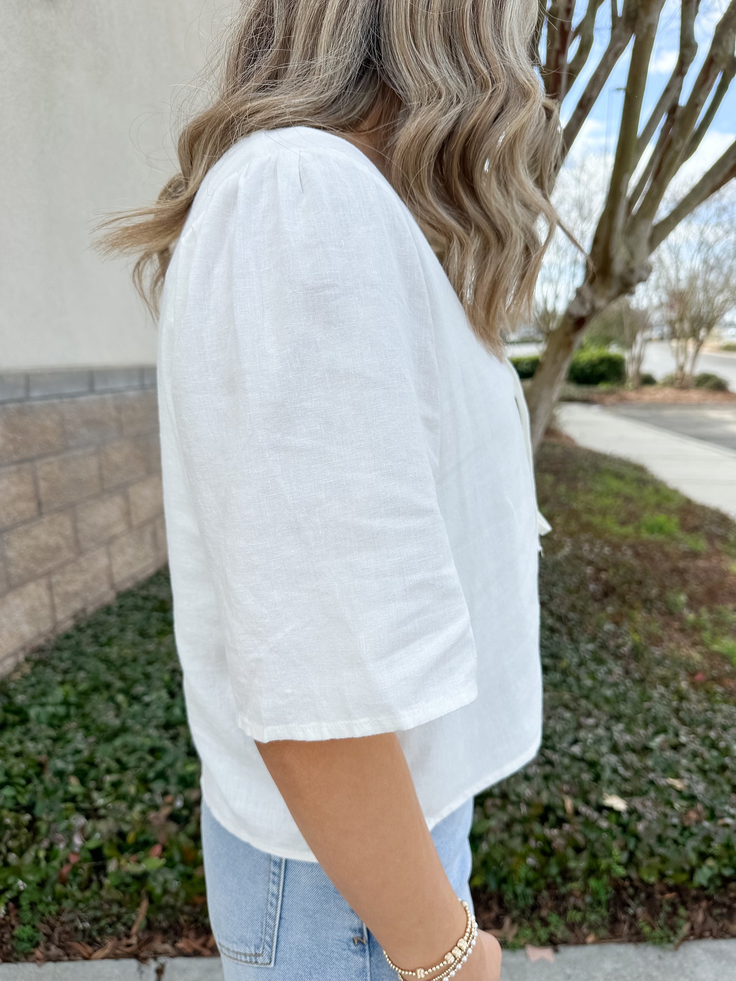 La Belle Linen Top