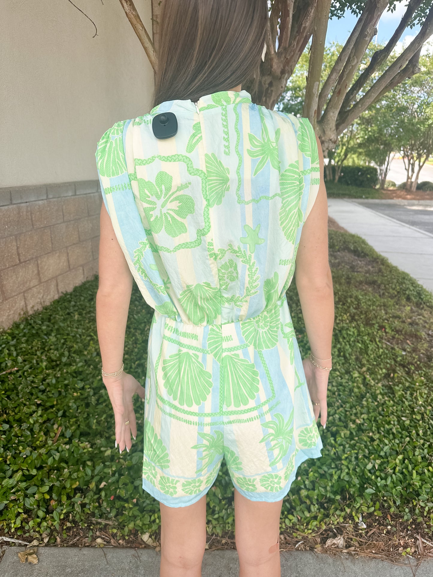 Sea Breeze Drape Romper
