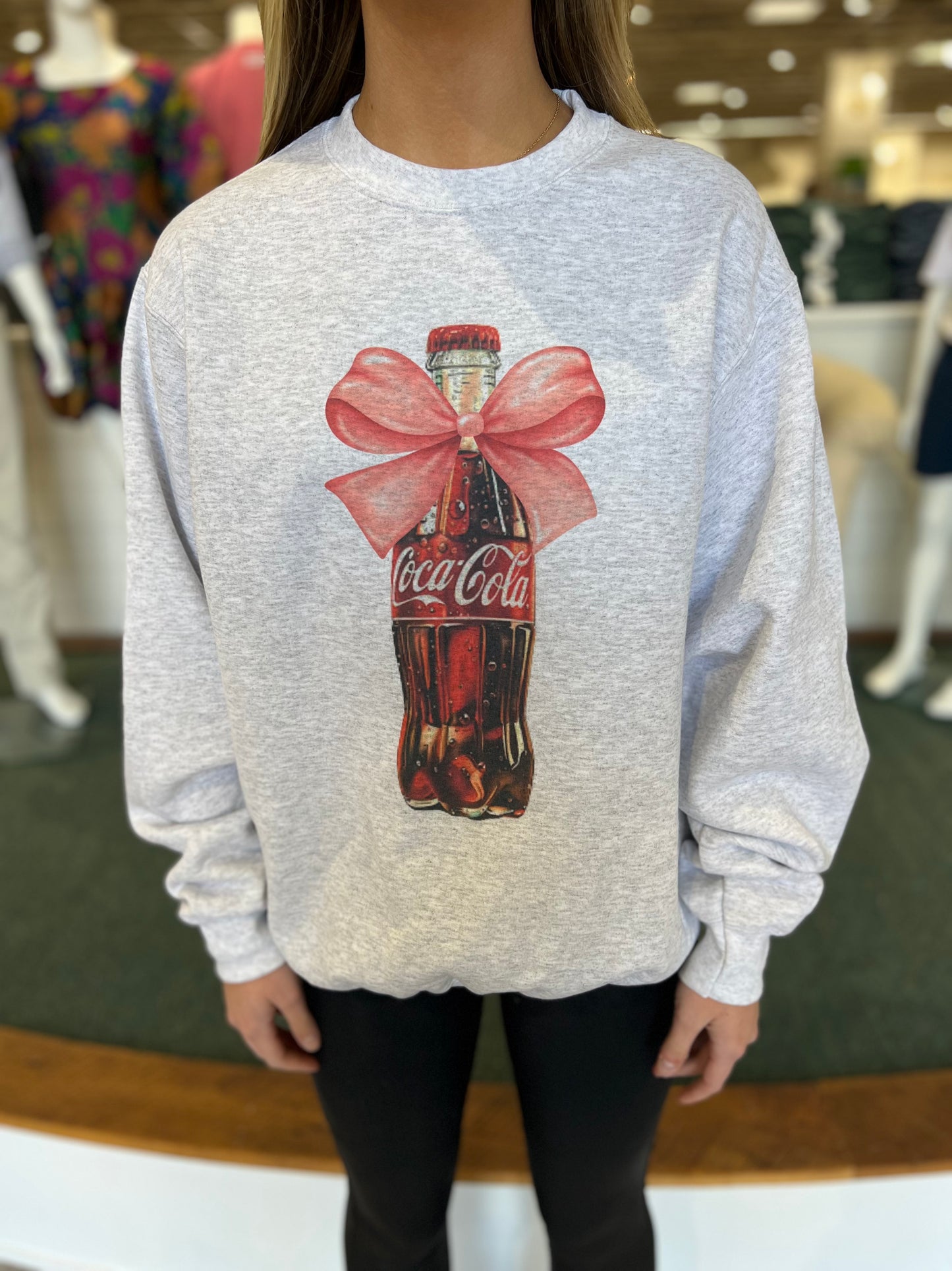 Coquette Coca Cola Bow Sweatshirt