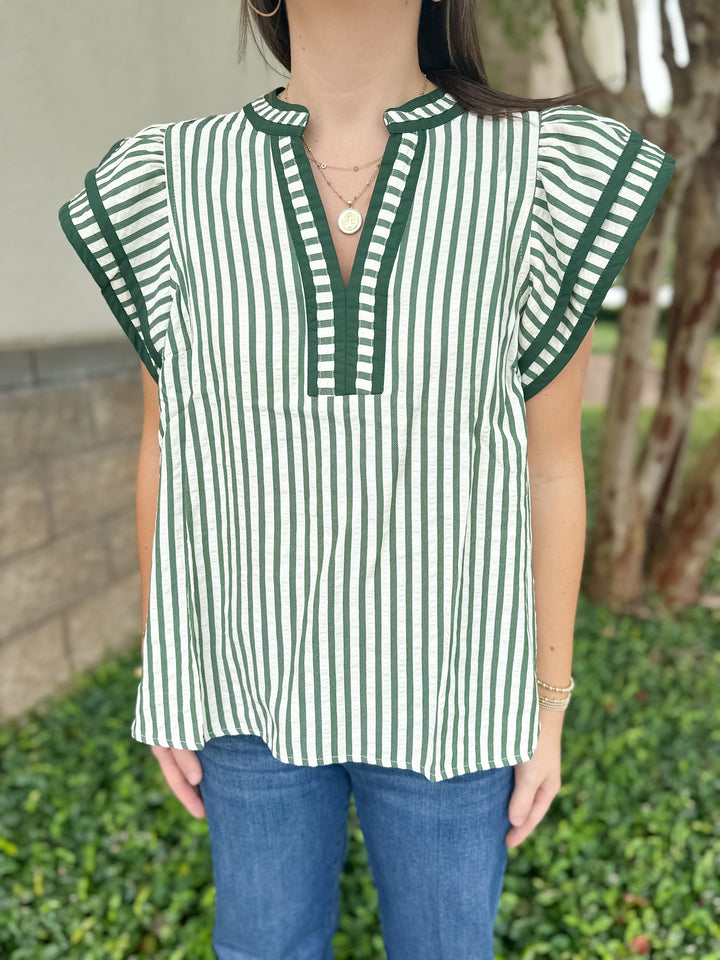 Molly Basic Blouse - Green