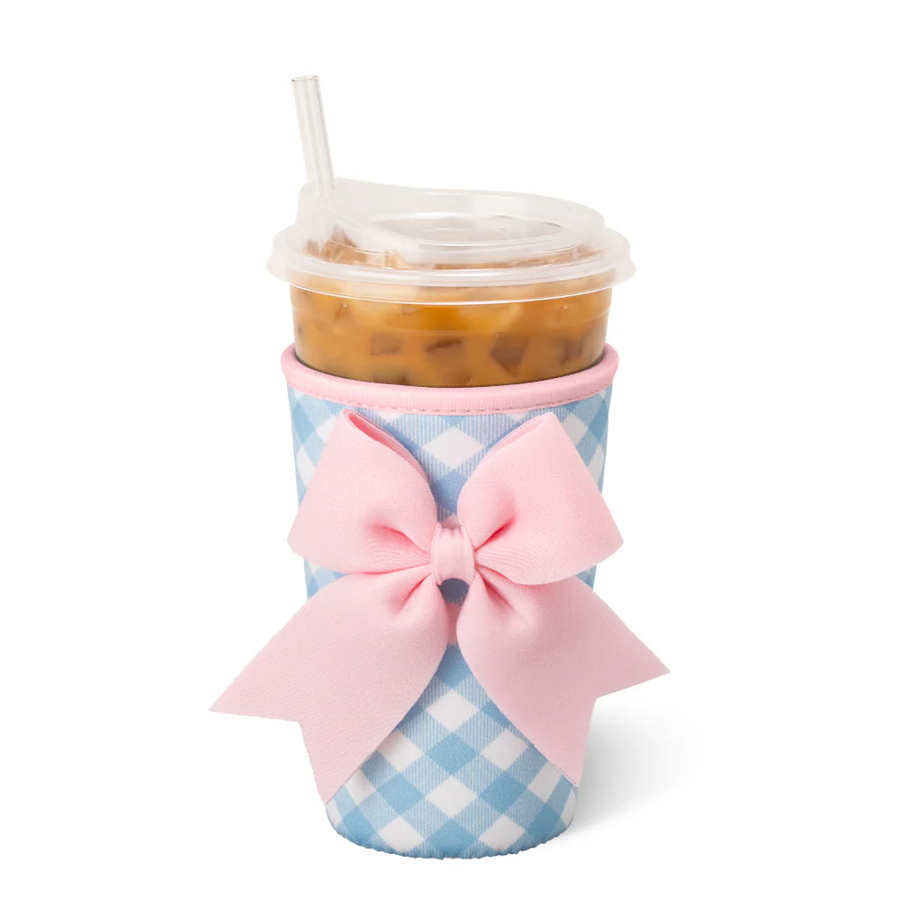 Swig Medium Iced Cup Coolie - Gingham