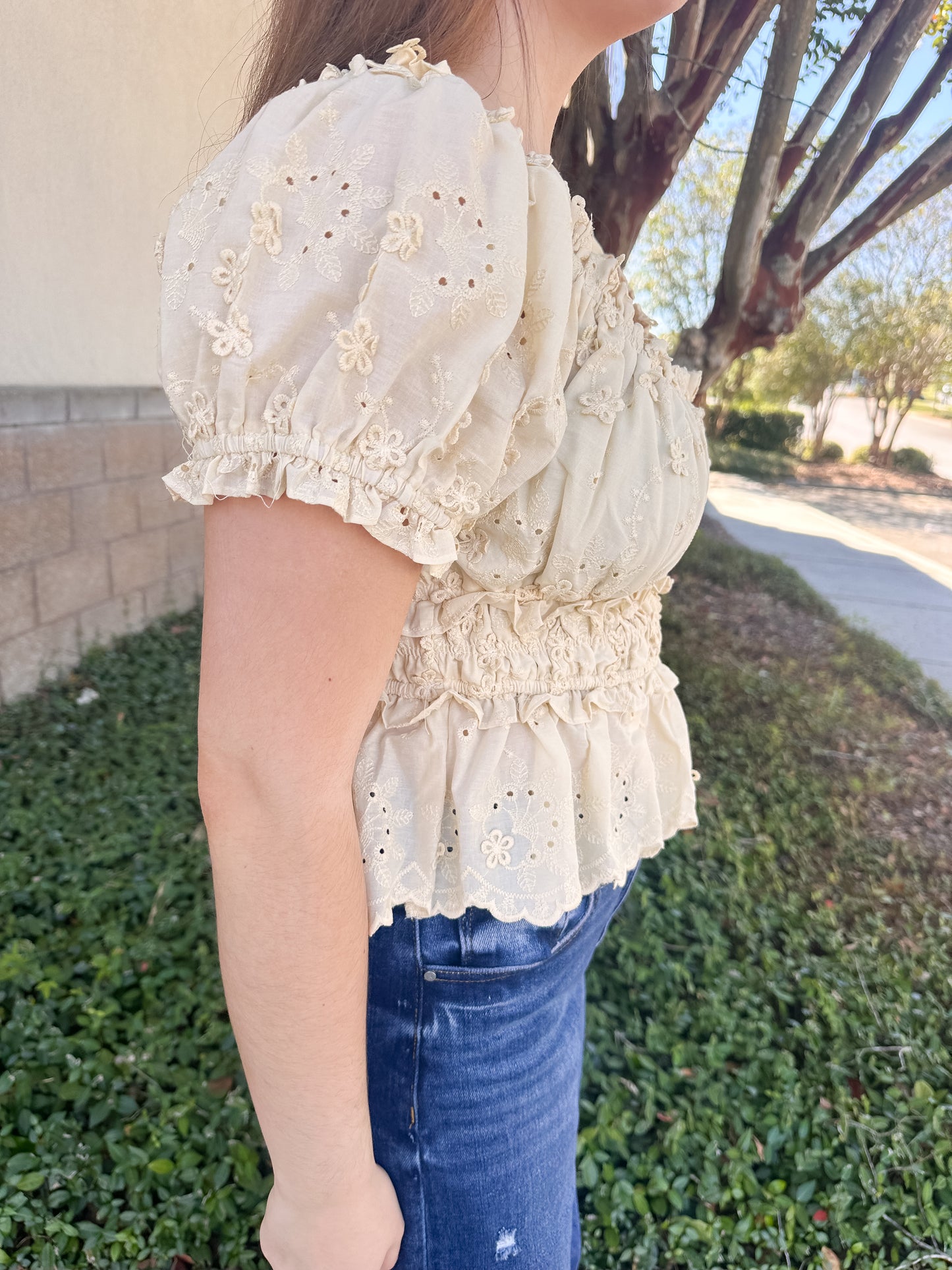 Melanie Peplum Top