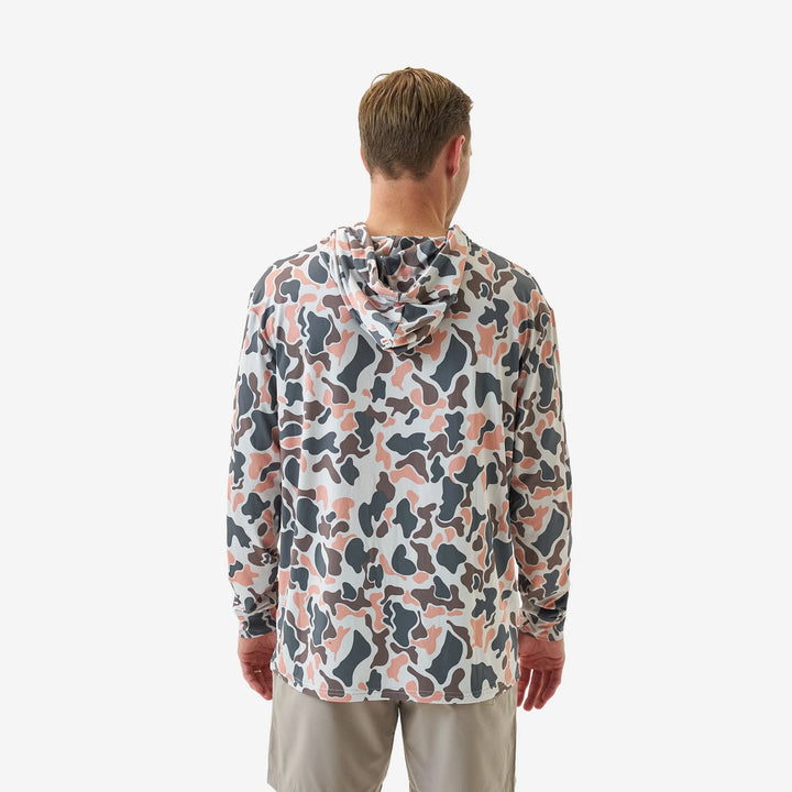 Burlebo Men’s Performance Hoodie - Vintage Camo