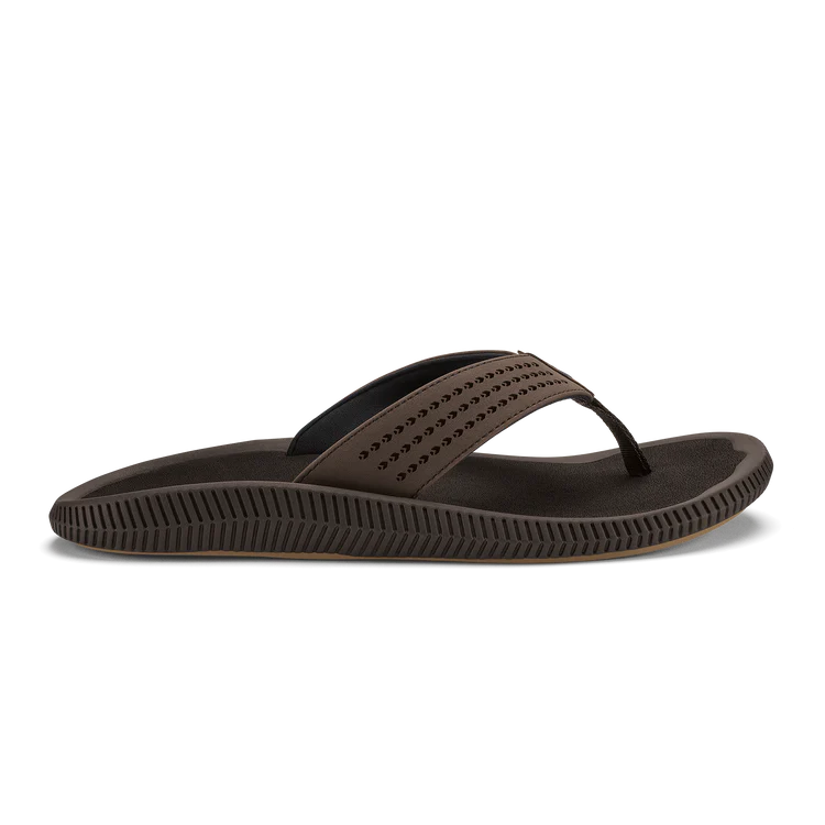 OluKai Men’s Ulele Water-Ready Beach Sandal - Dark Java|Dark Java