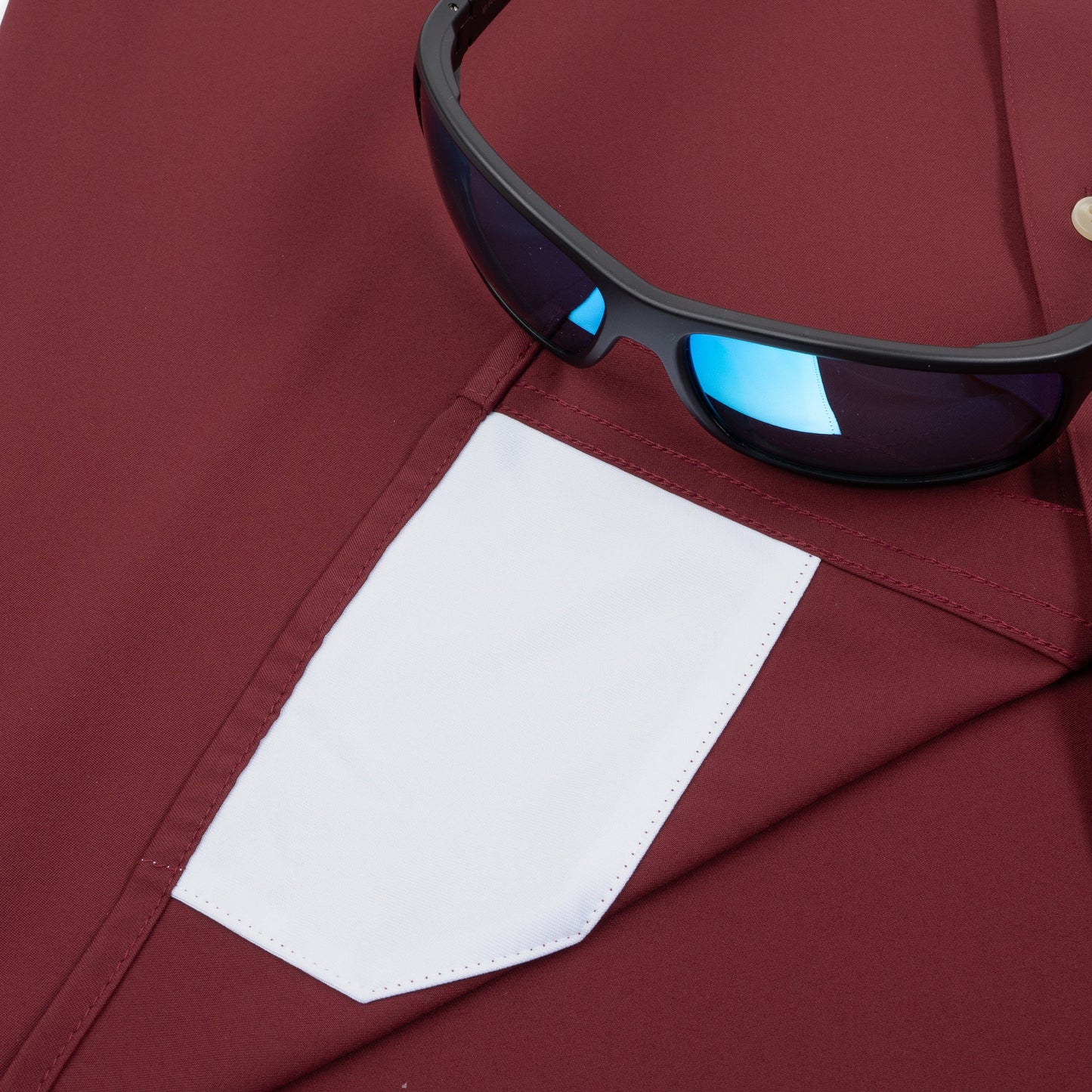 Poncho Men’s “The 2 Minute Drill” S/S Regular Shirt - Maroon