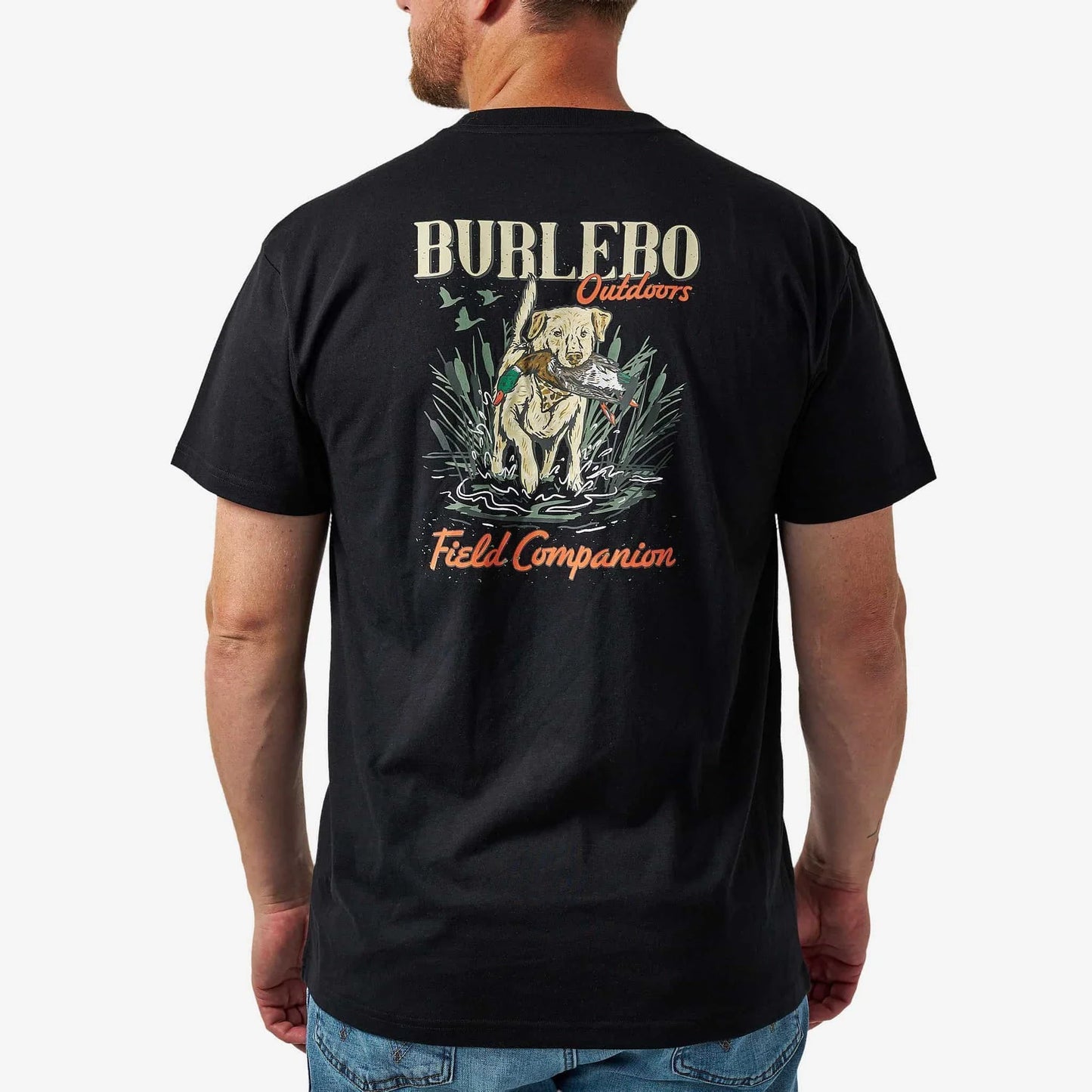 Burlebo Men’s S/S T-Shirt - Field Companion - Black