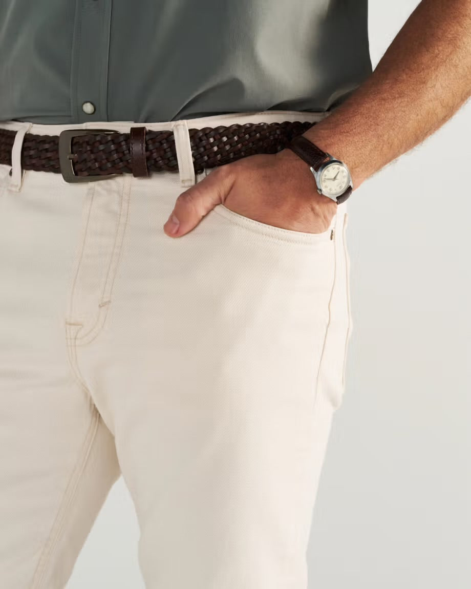 Tecovas Men’s Slim Straight Stretch Twill Pant - Light Sand