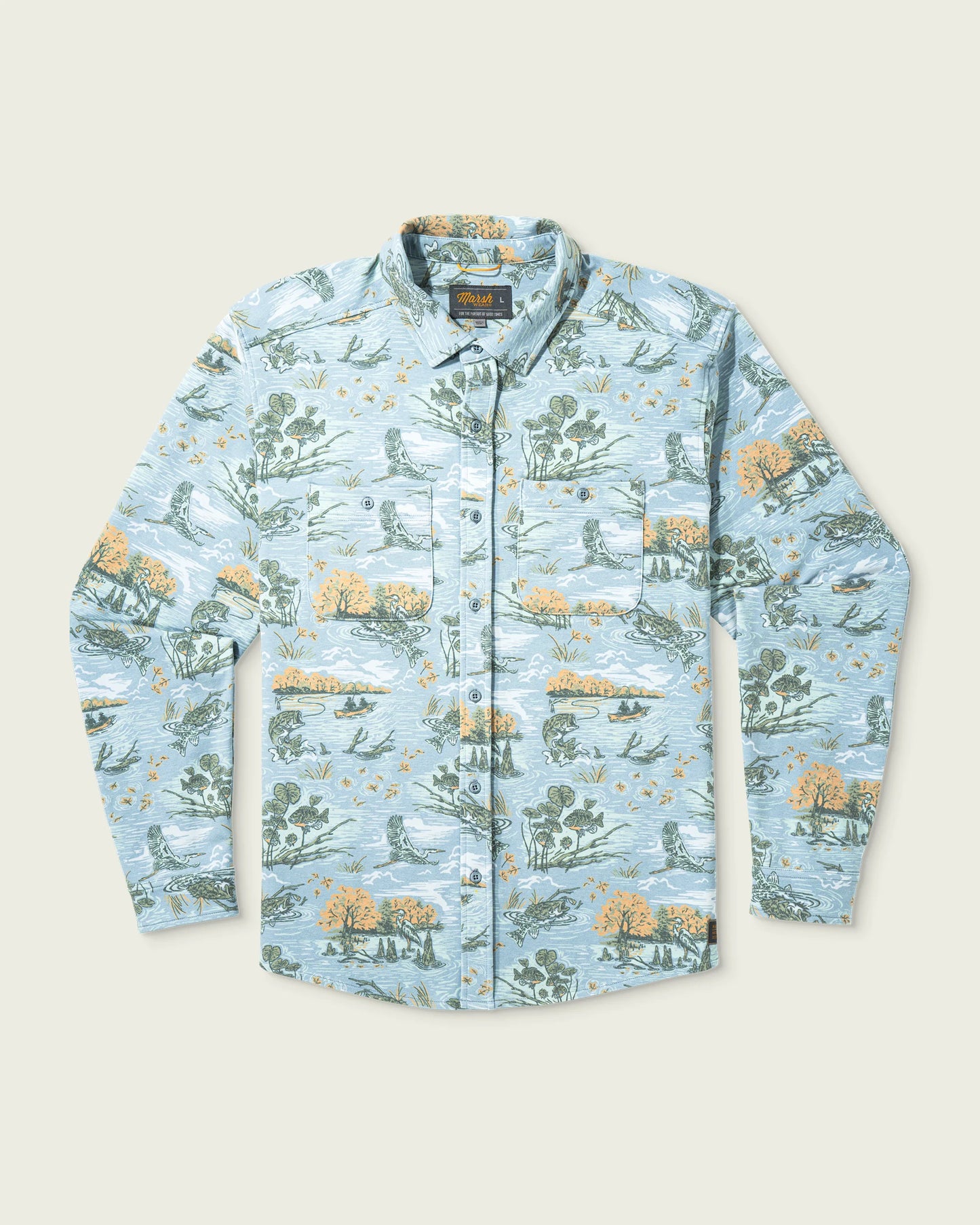 Marsh Wear Men’s Fireside Overshirt - Vintage Turquoise