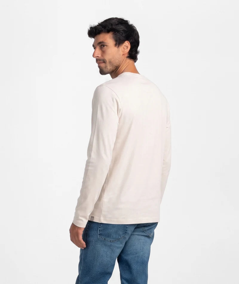 SSCO Men’s Max Comfort Henley L/S - Oatmeal