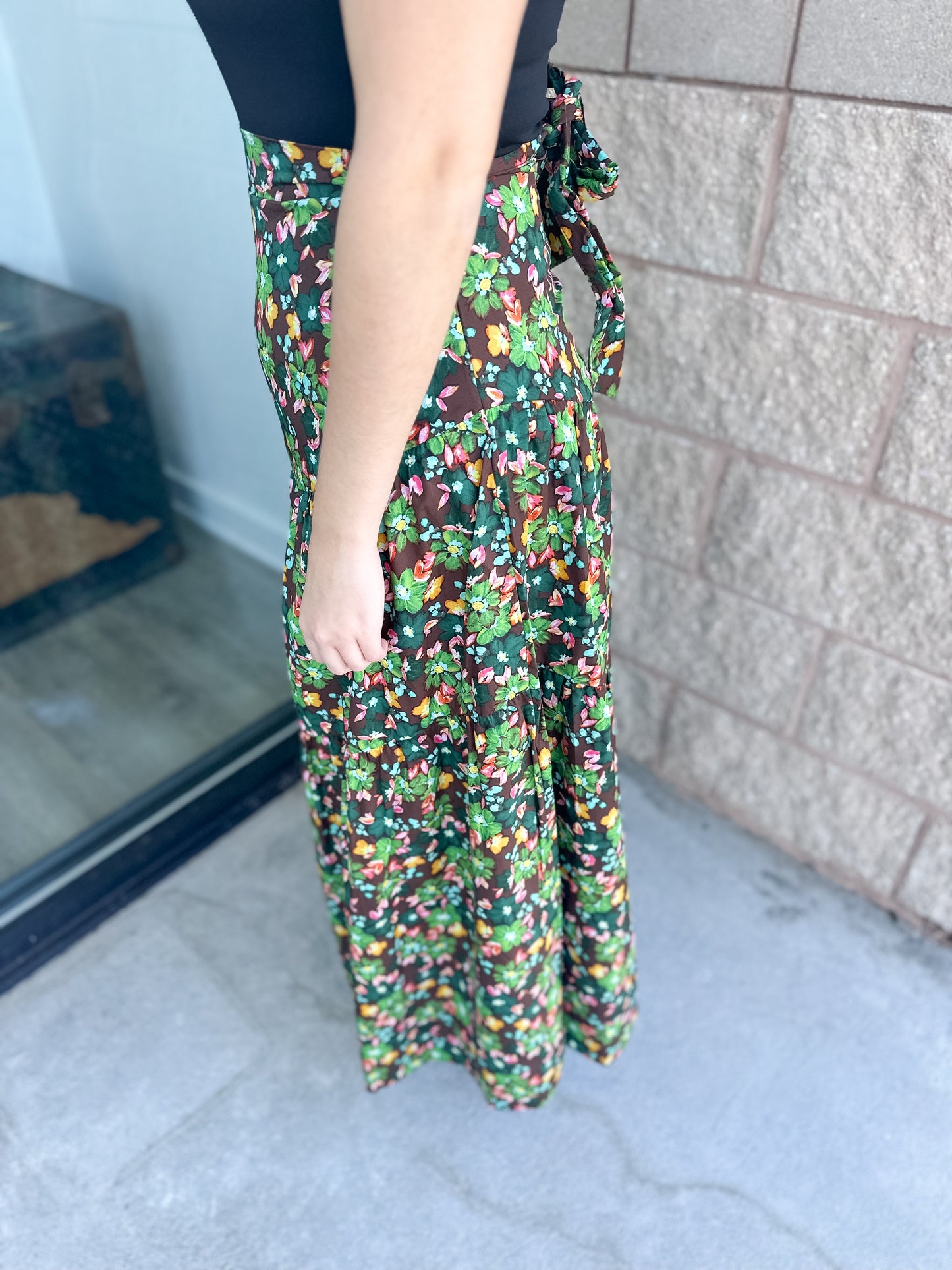 Sarah Tie Maxi Skirt