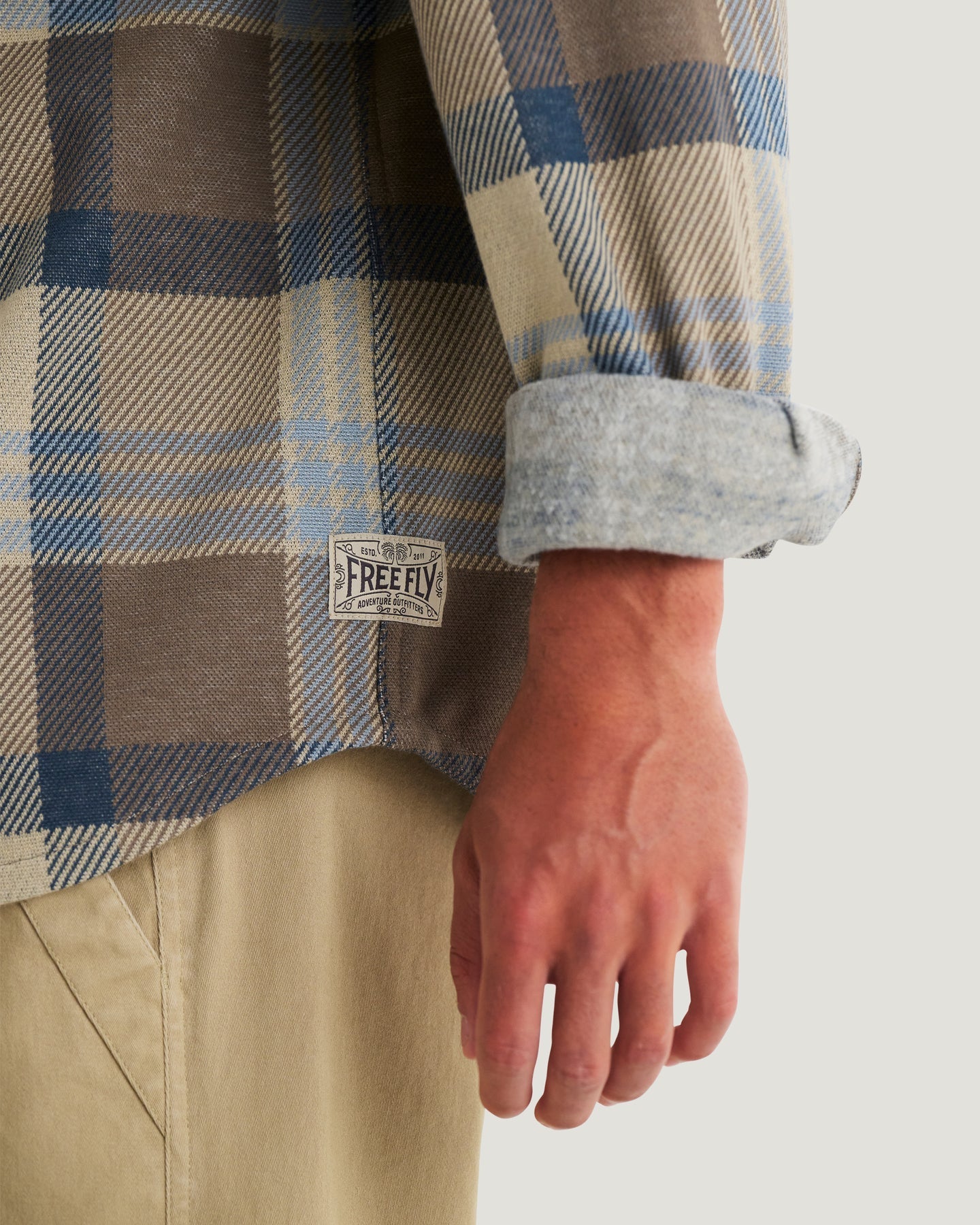 Free Fly Men’s Gallatin Overshirt - Desert Tan Plaid