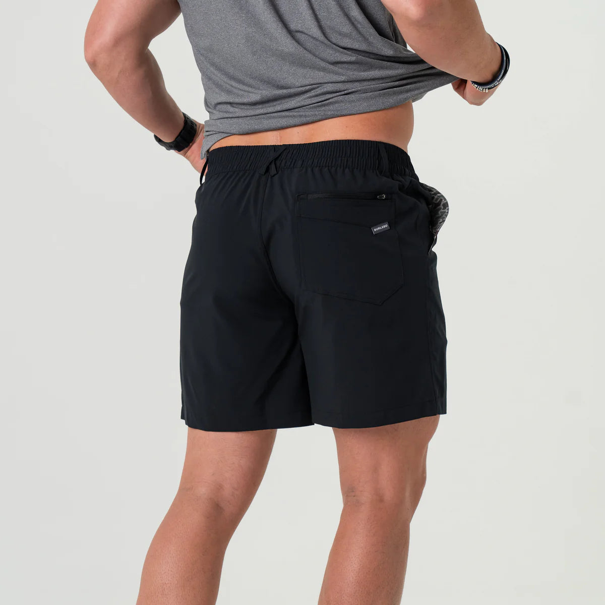 Men’s Burlebo Everyday Short - Matte Black - Duck Camo Pockets