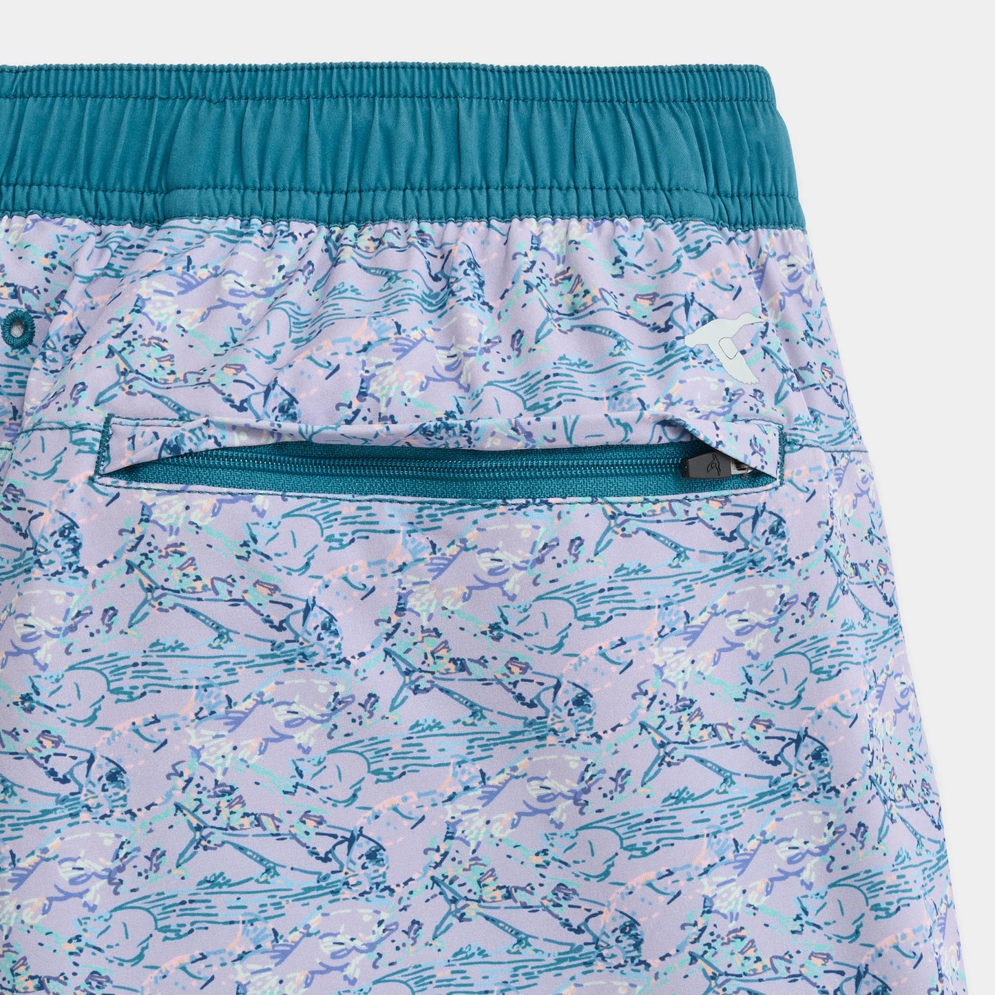 Genteal S26 Marina Performance Swim Shorts - Purple Shoreline Catch