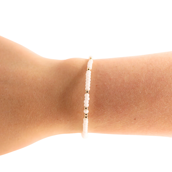 Beaded Blondes White Sprinkle Bracelet