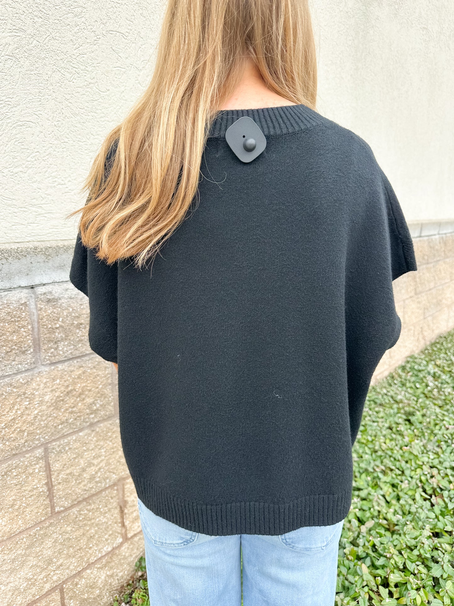 Miranda Sweater Top - Black