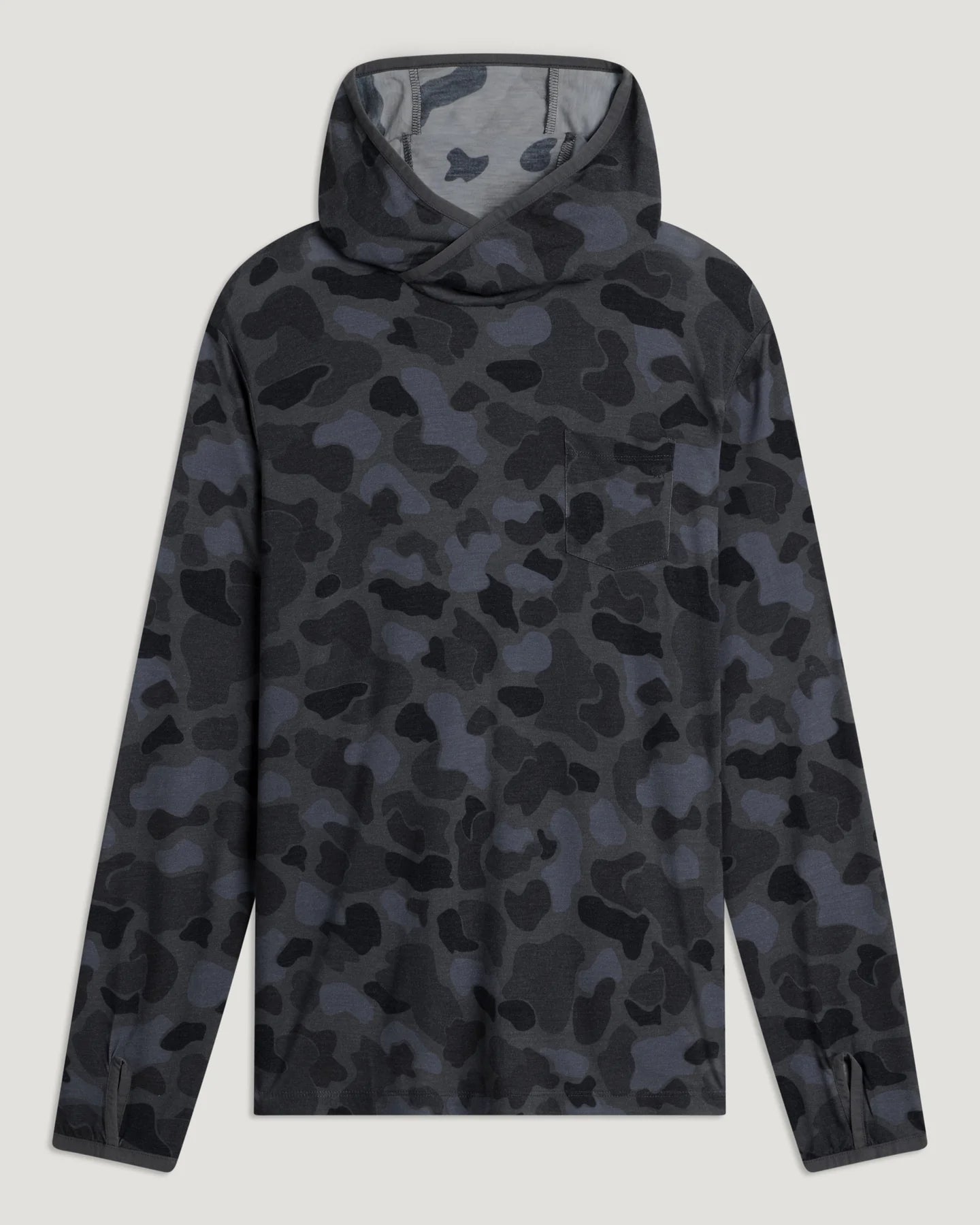 Free Fly Men’s Bamboo Lightweight Hoodie - Vintage Camo Black