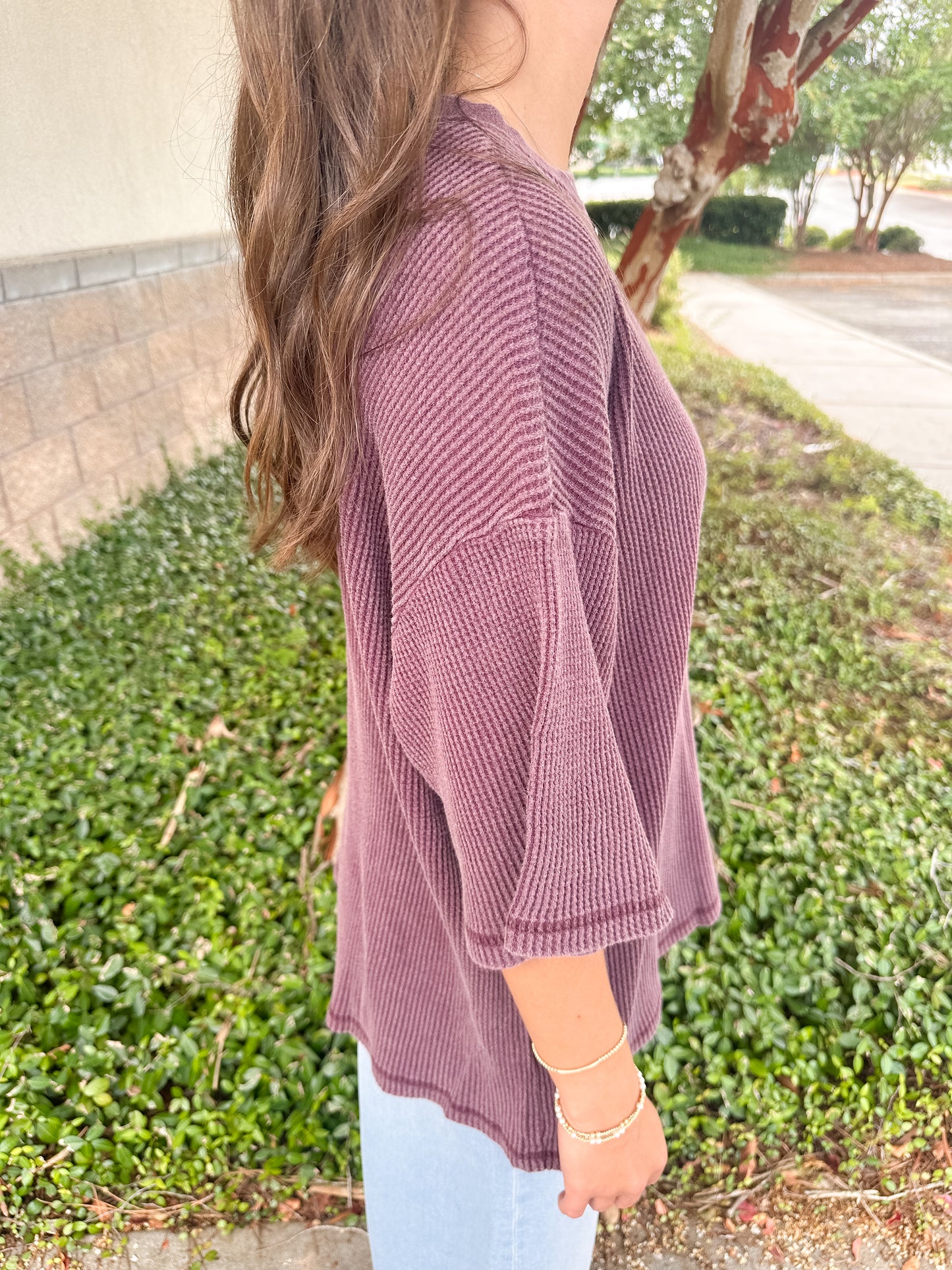 Zelma Waffle Tee