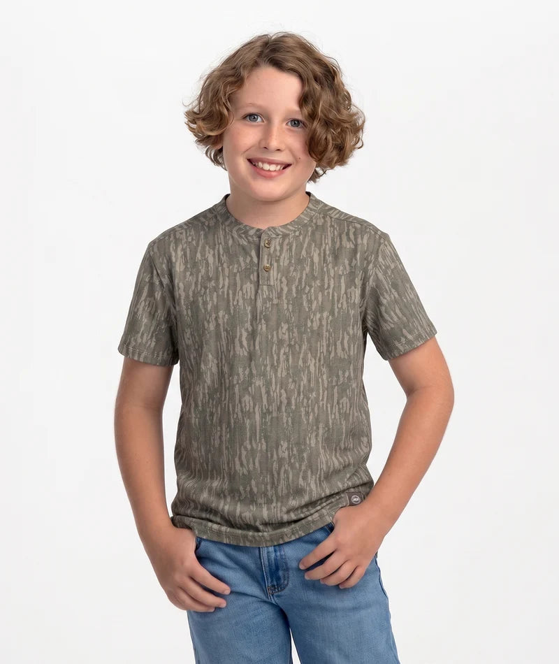 SSCO Youth Max Comfort Henley SS - Tree Bark