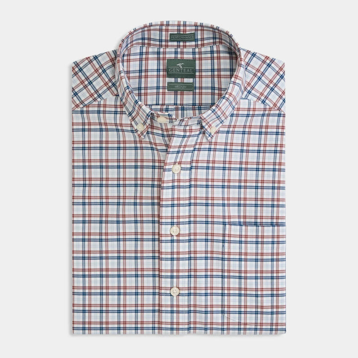 Genteal F26 Eaton Performance Sport Shirt - Redwood