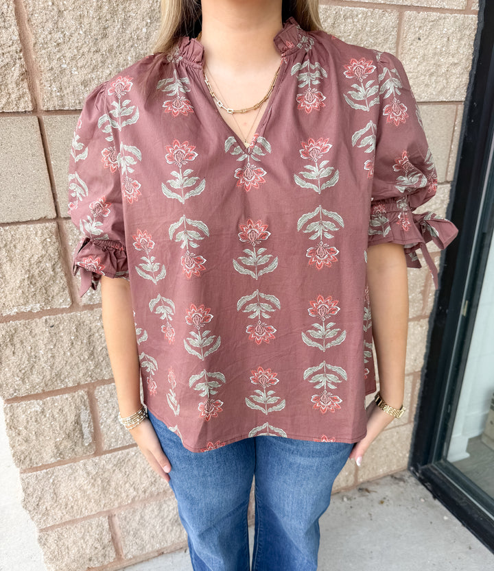 Brenda Top - Brown