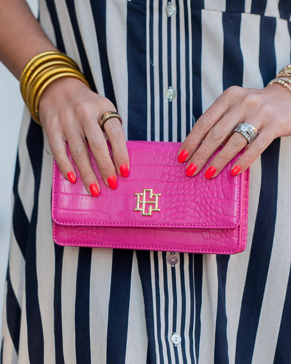 CH Brynleigh Clutch/Crossbody - Hot Pink EC