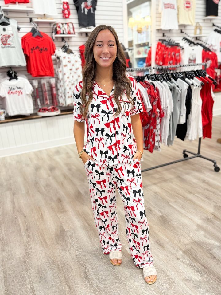 Go Dawgs Bow Pajamas