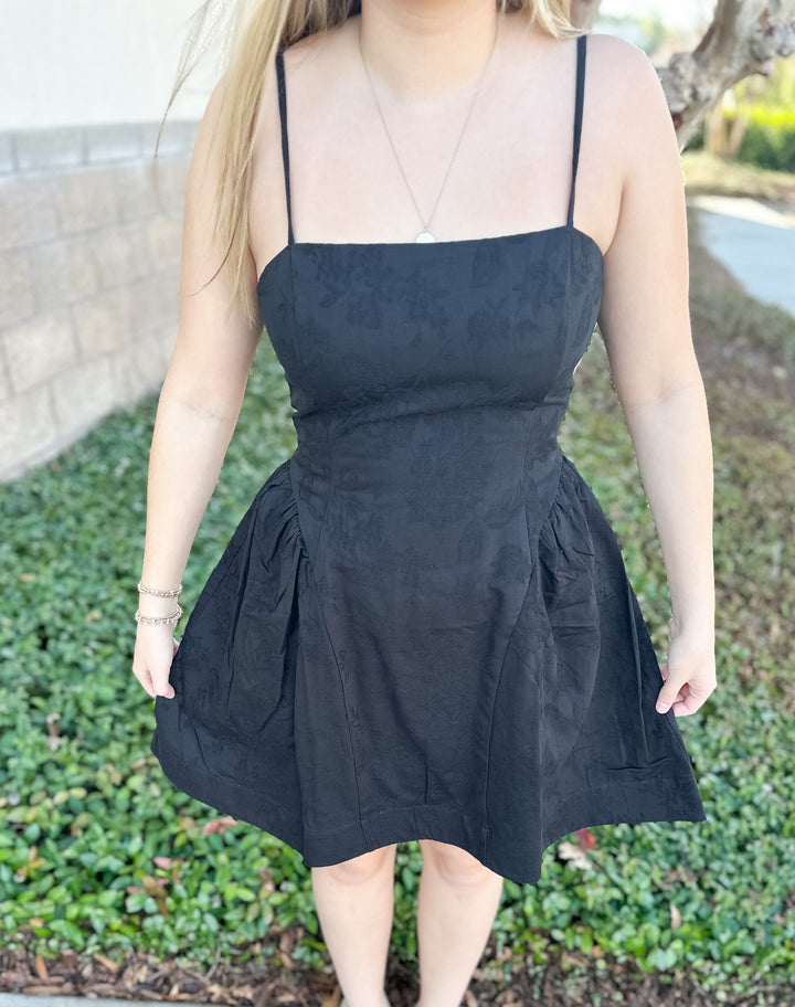 Moonlight Bloom Mini Dress