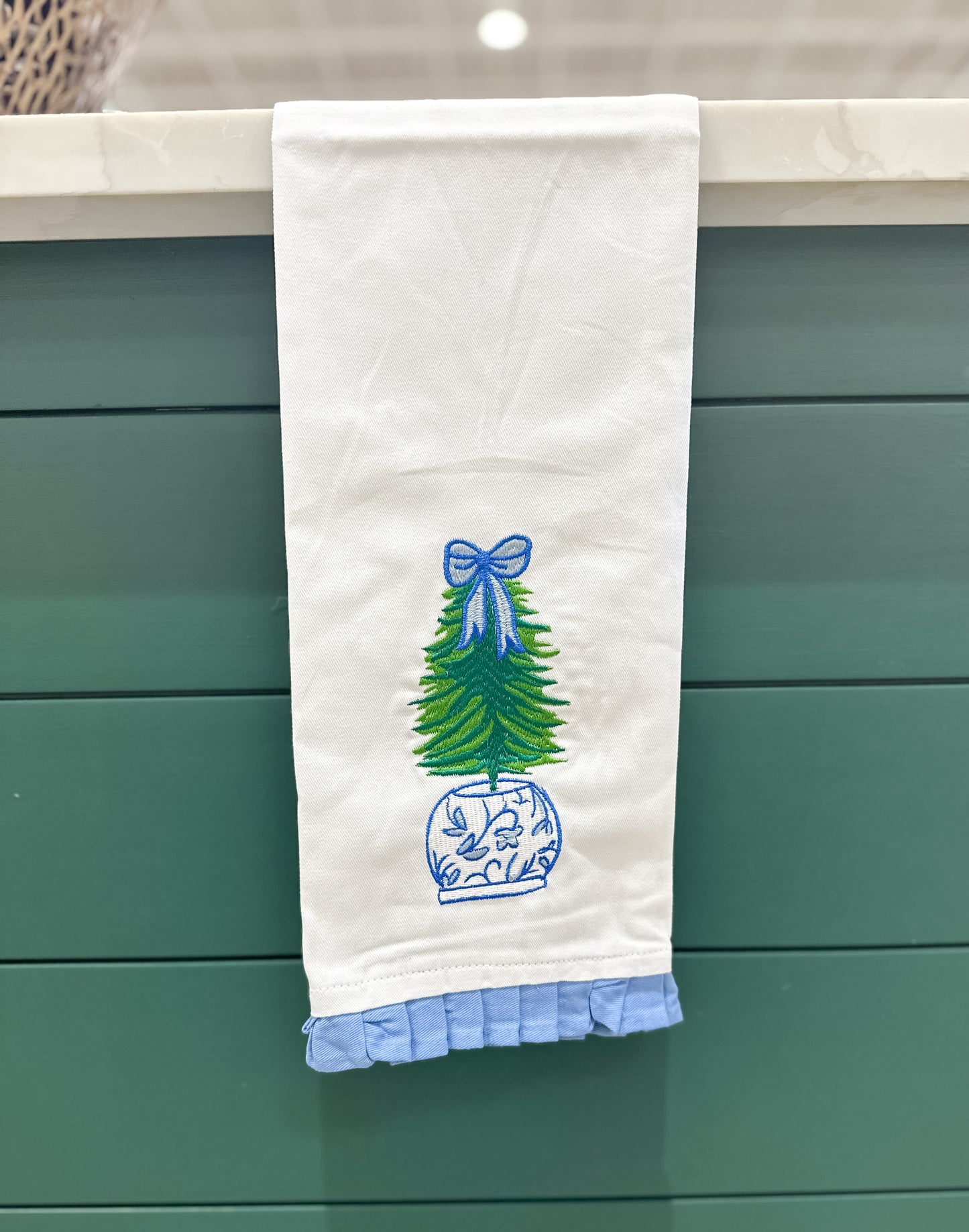 MS Holiday Tea Towel - Ginger Jar Tree