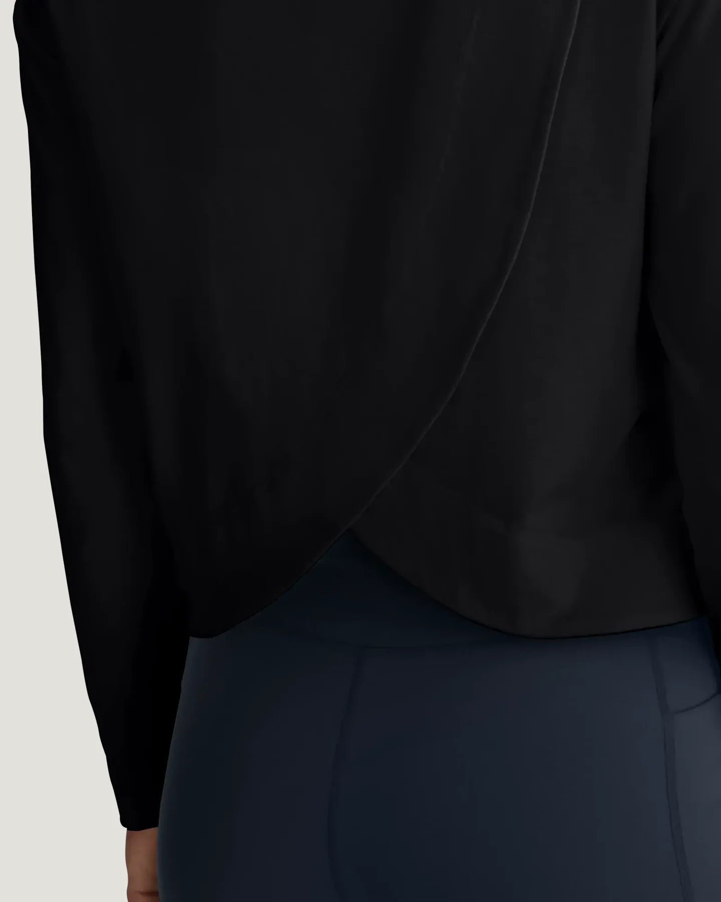 Free Fly Women’s Bamboo Shade Crossover Long Sleeve - Black