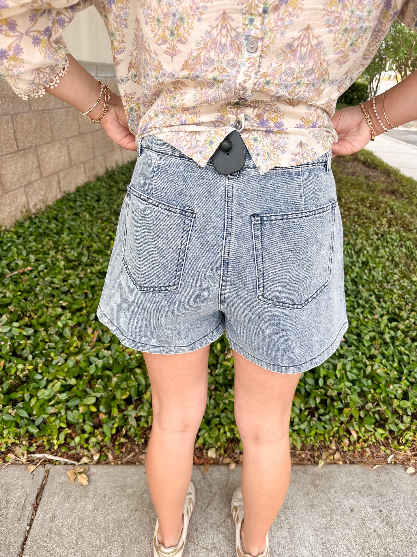 Raylen Denim Wrap Skort