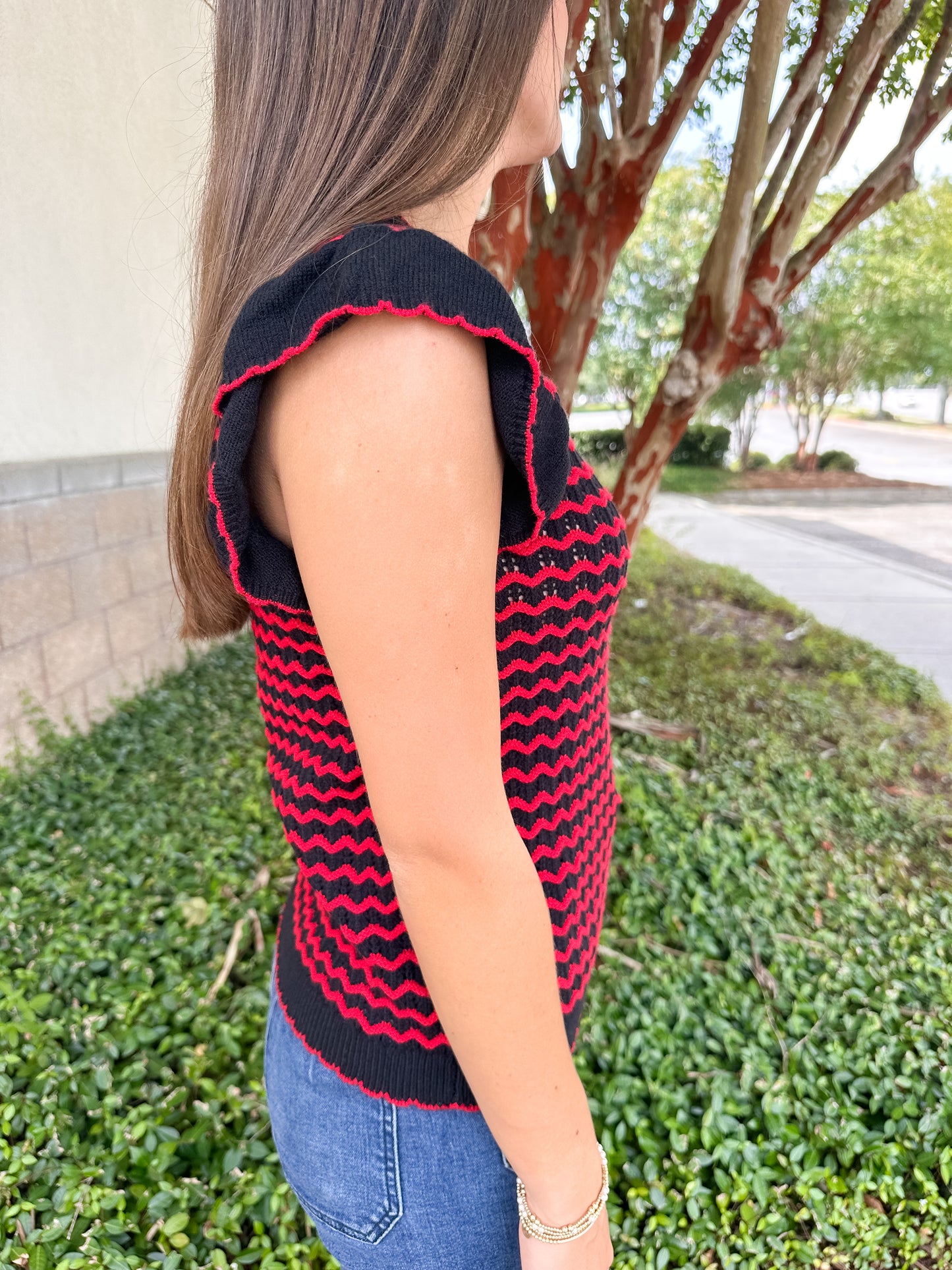 Oakley Sweater - Red & Black