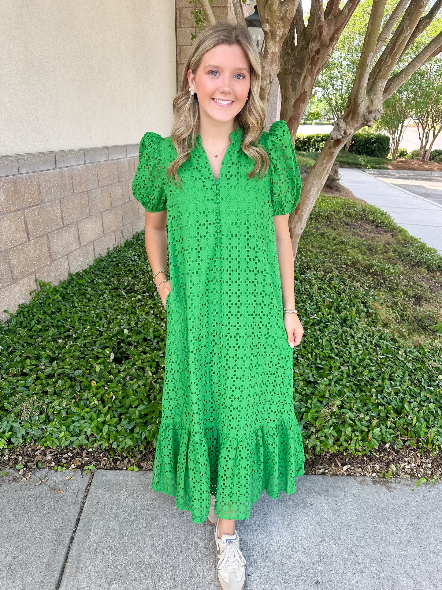 Elise Eyelet Maxi Dress