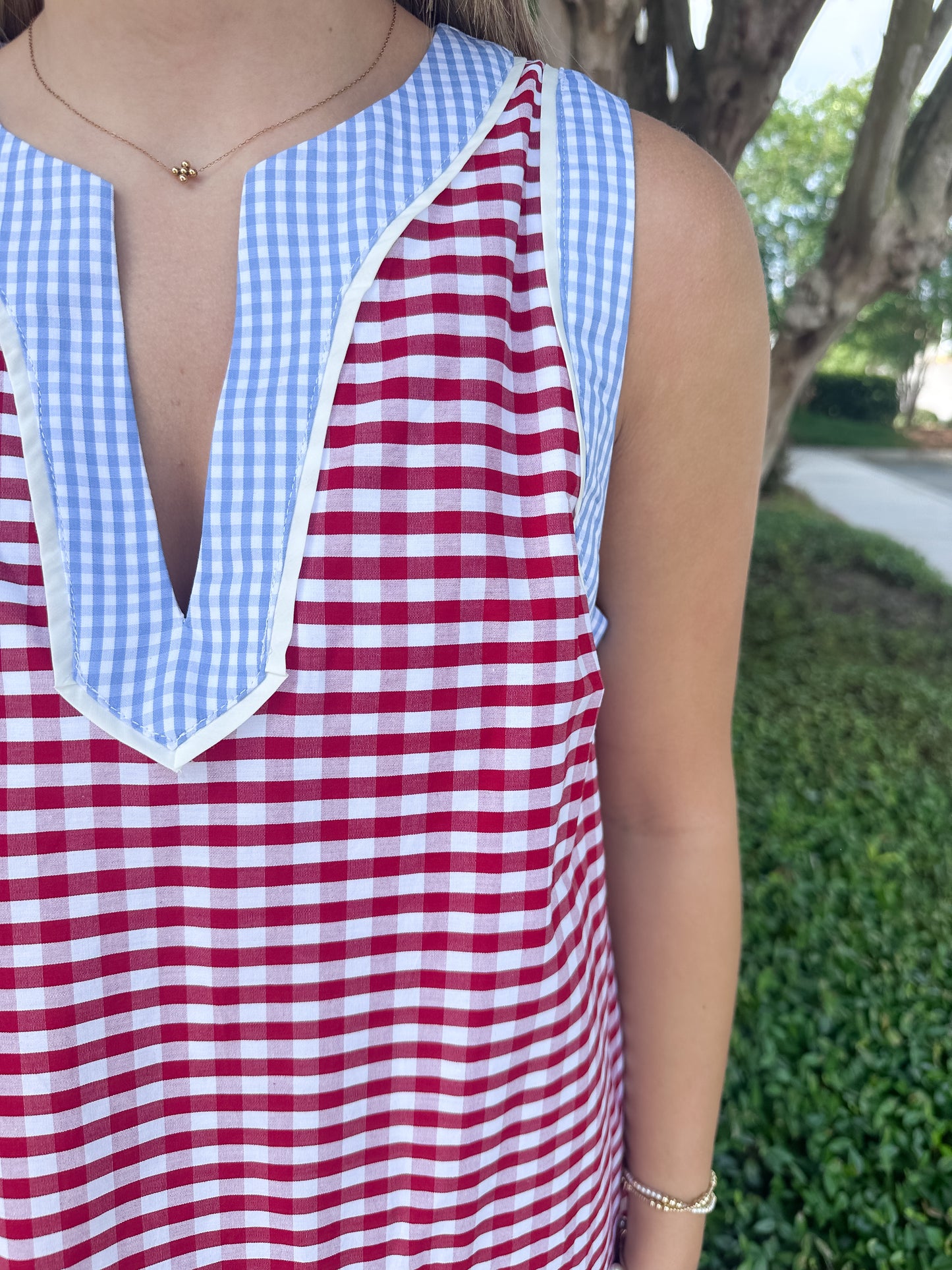 Red, White, & Cute Dress
