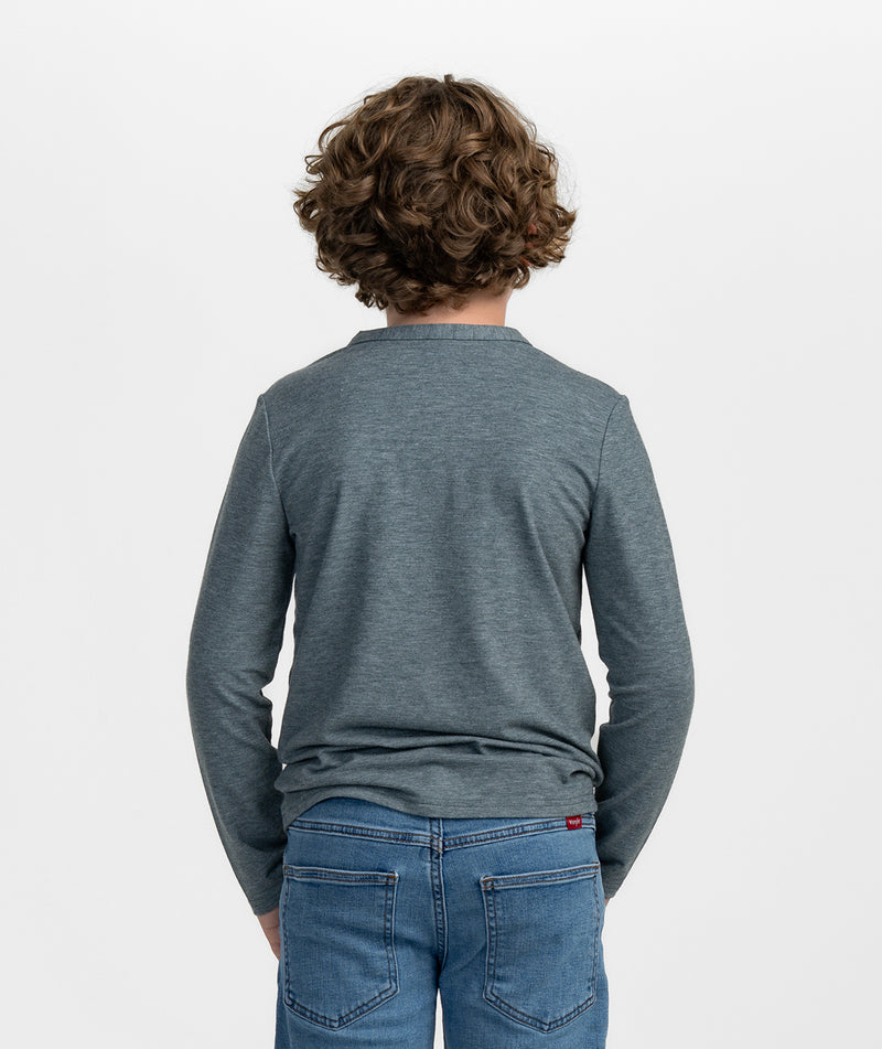 SSCO Youth Boy’s Max Comfort Henley L/S - Ozark