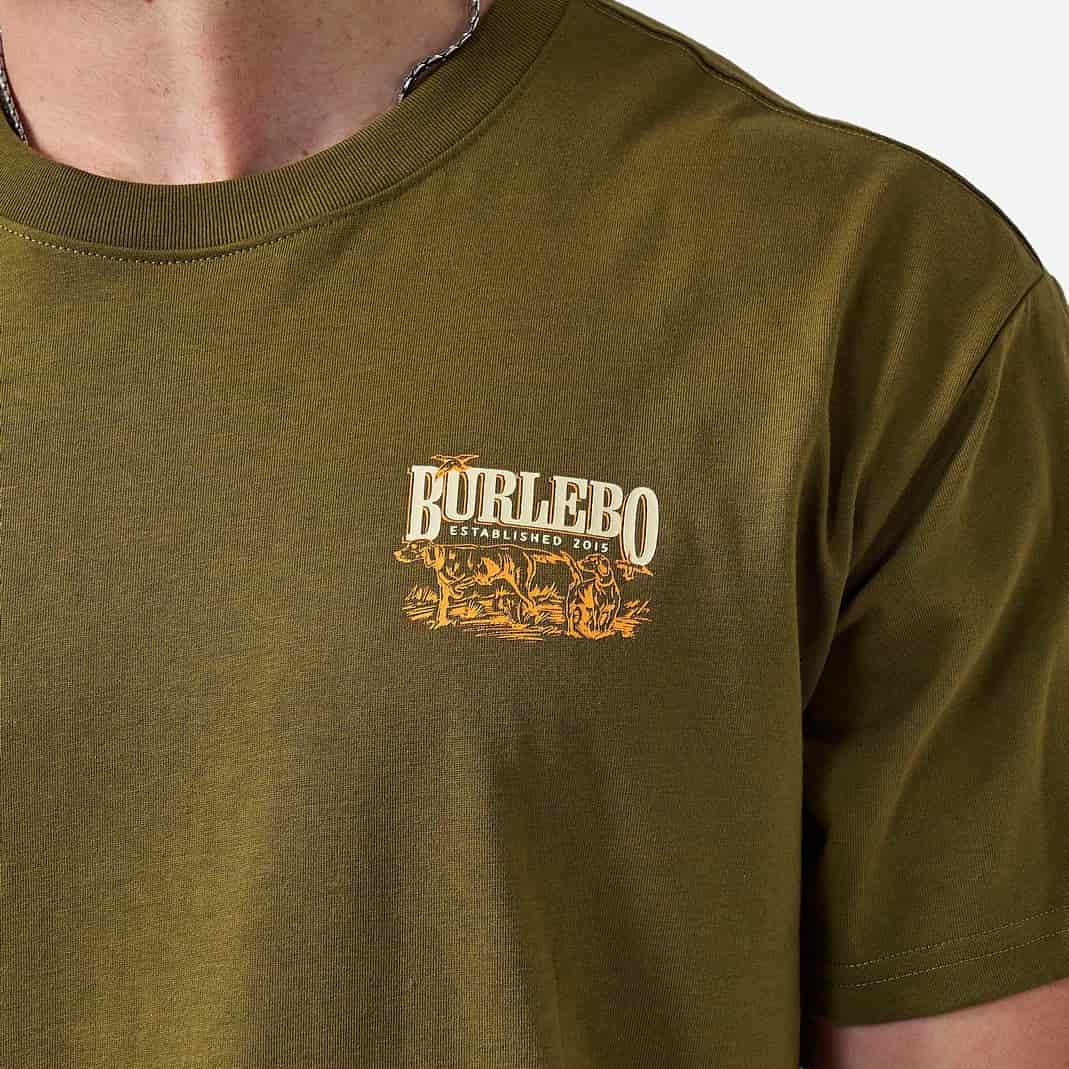 Burlebo Men’s S/S T-Shirt - Hunting Dogs - Hunter Green