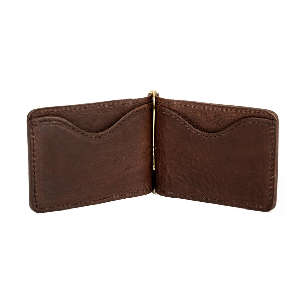 Mission Mercantile Campaign Leather Small Wallet - Smoke