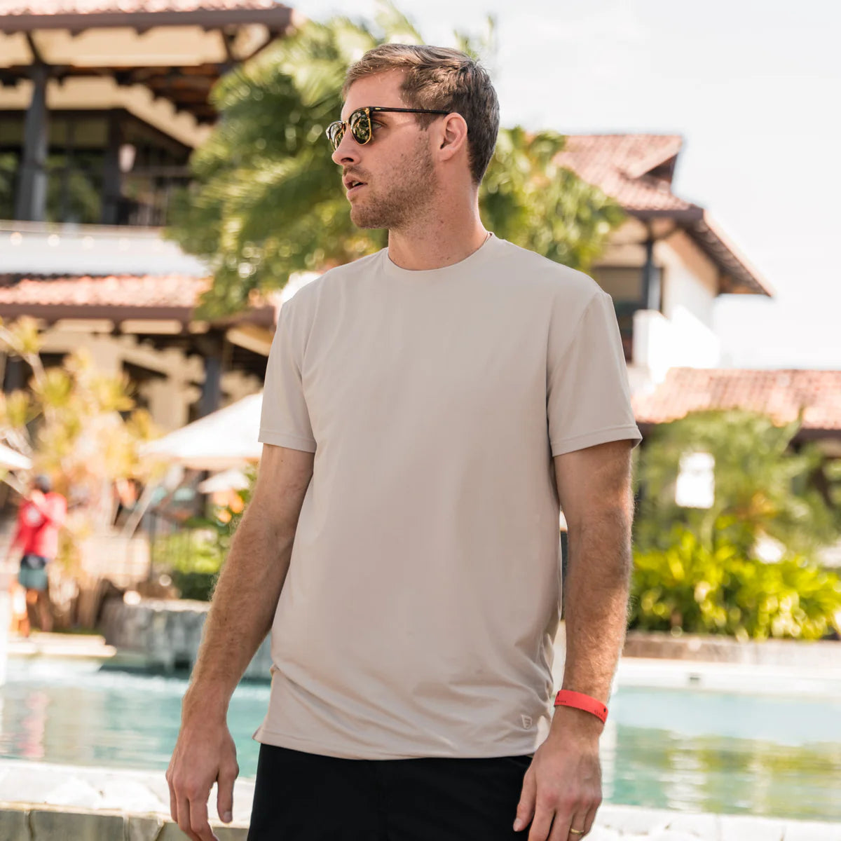 Burlebo Mens S26 Go To Tee - Sandstone