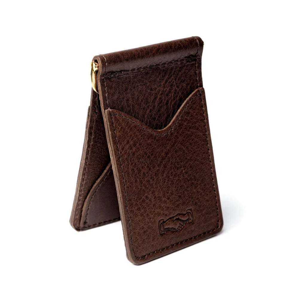Mission Mercantile Campaign Leather Small Wallet - Smoke