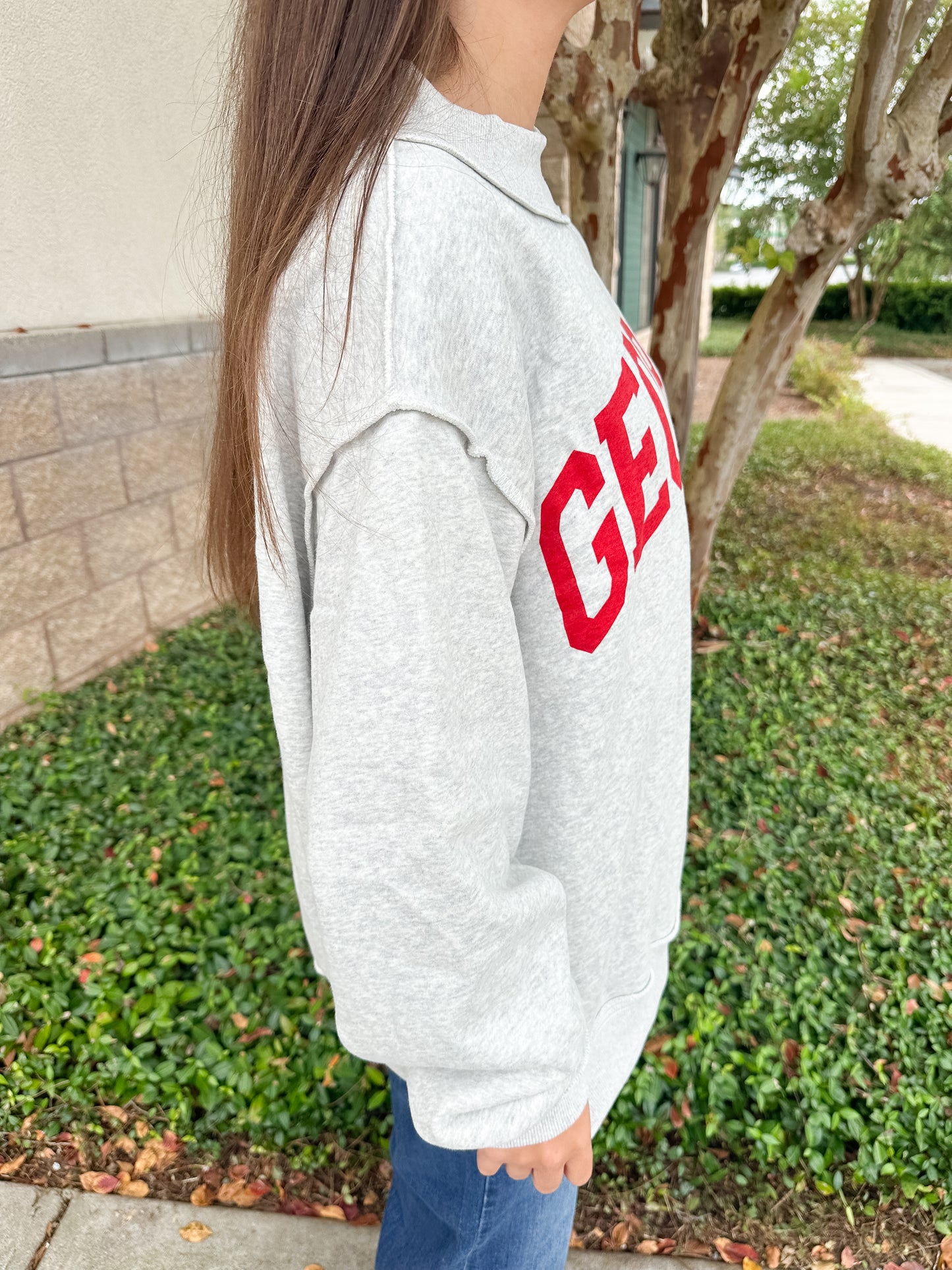 Georgia Reversible Mockneck Sweatshirt