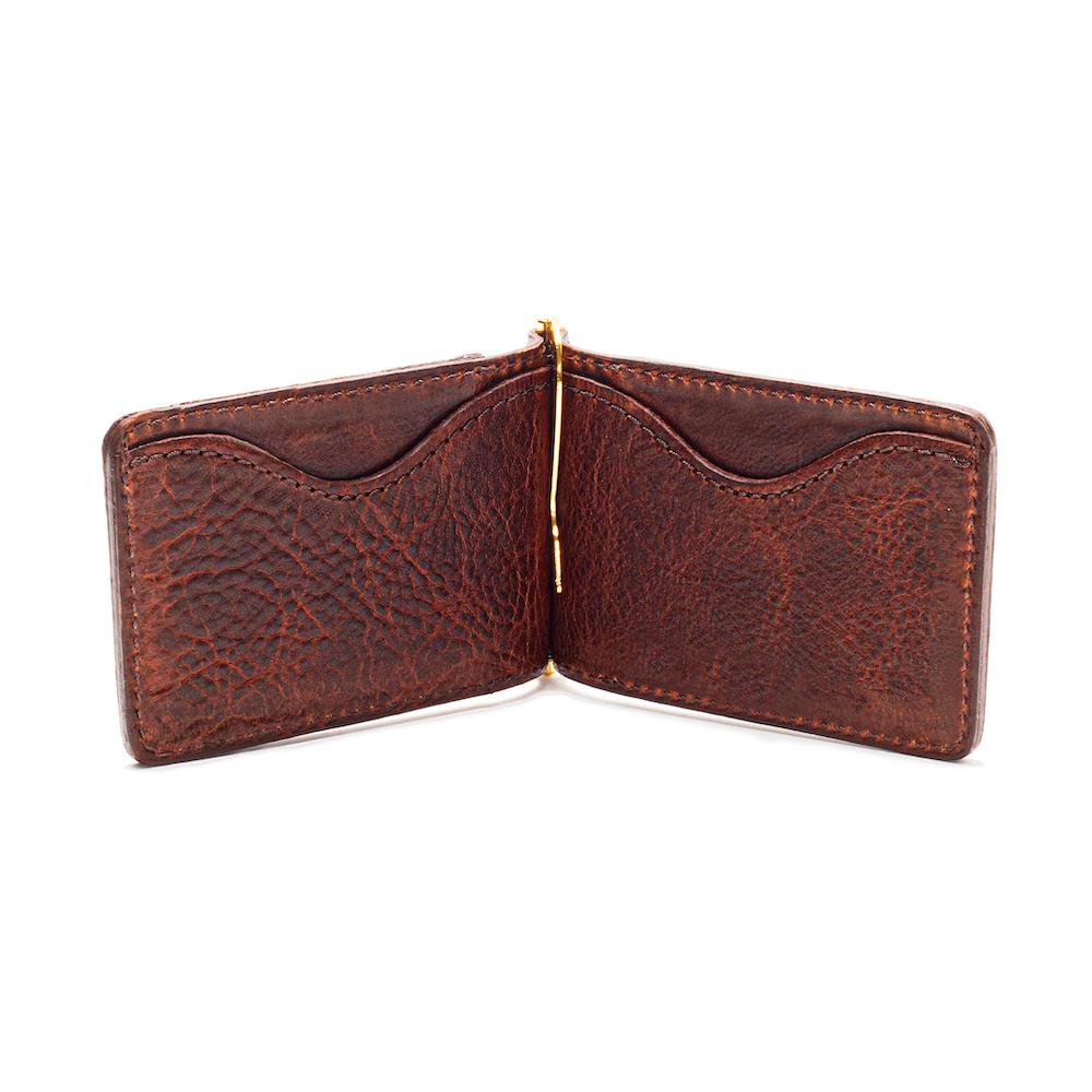 Mission Mercantile Campaign Leather Small Wallet - Whiskey