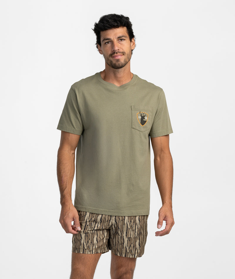 SSCO Men’s Bucks Before Dawn S/S T-Shirt - Woodland Olive