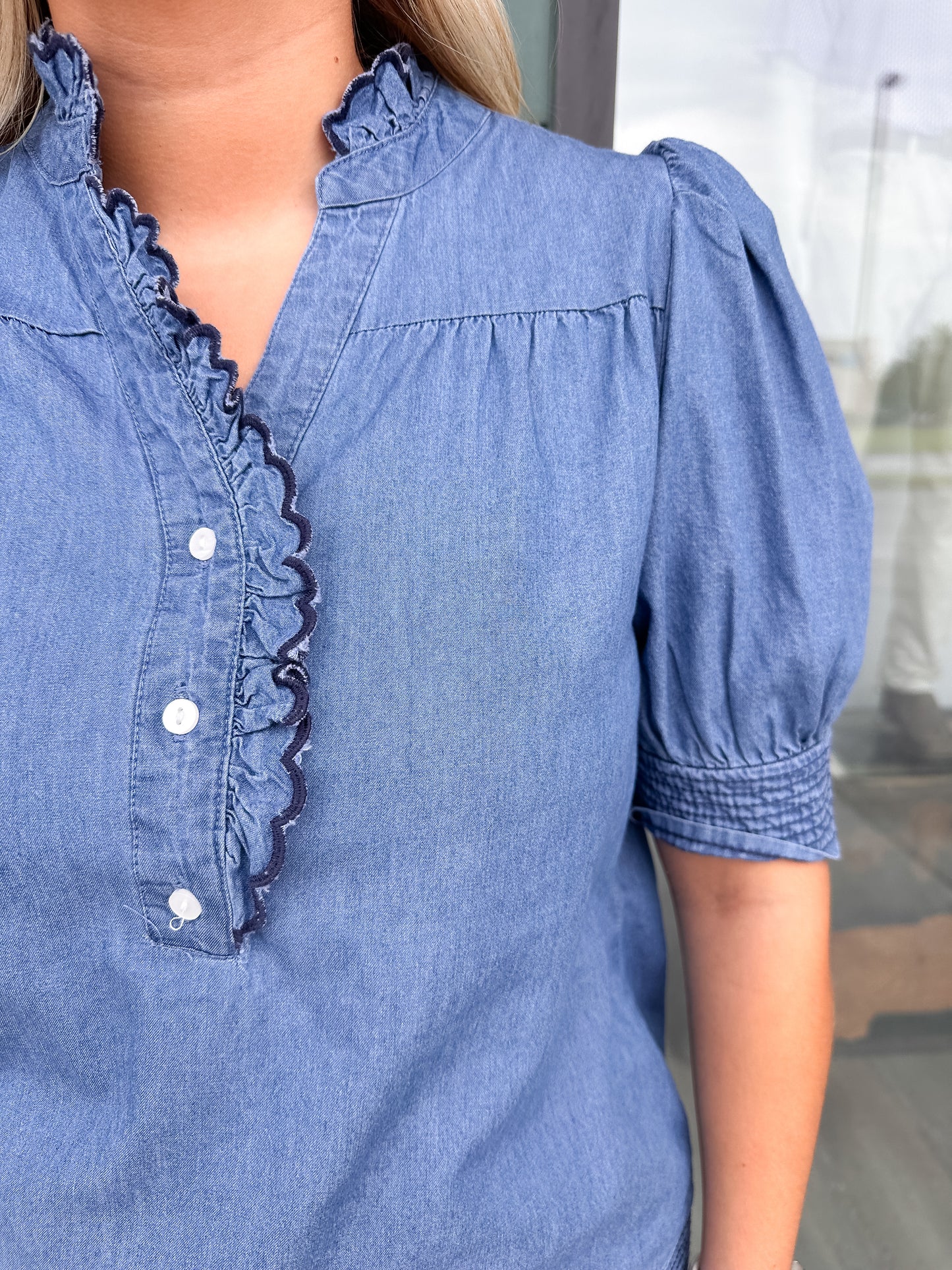 Emmie Top - Chambray