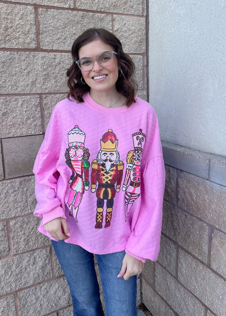 Pink Nutcracker Crewneck