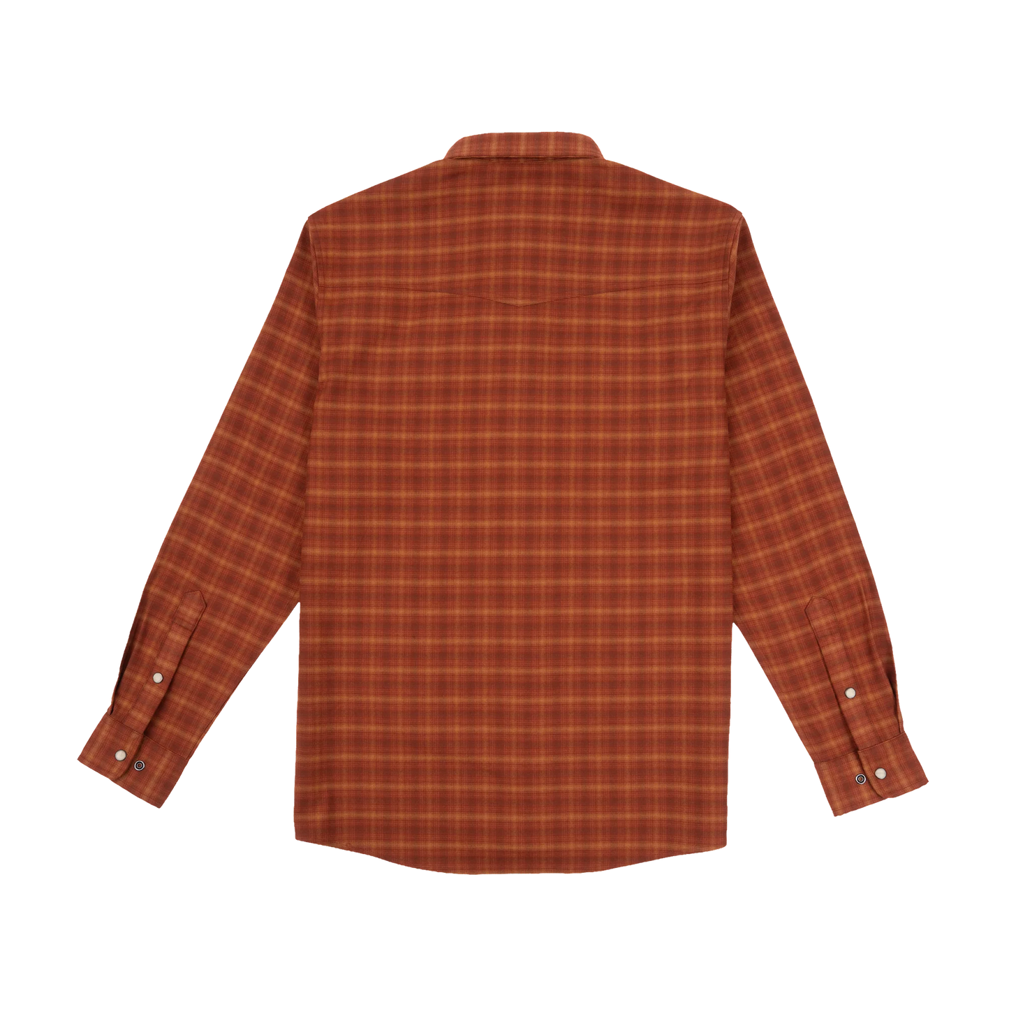 Poncho Men’s “The Pitstop” Regular Performance Flannel - Orange/Maroon/Peach