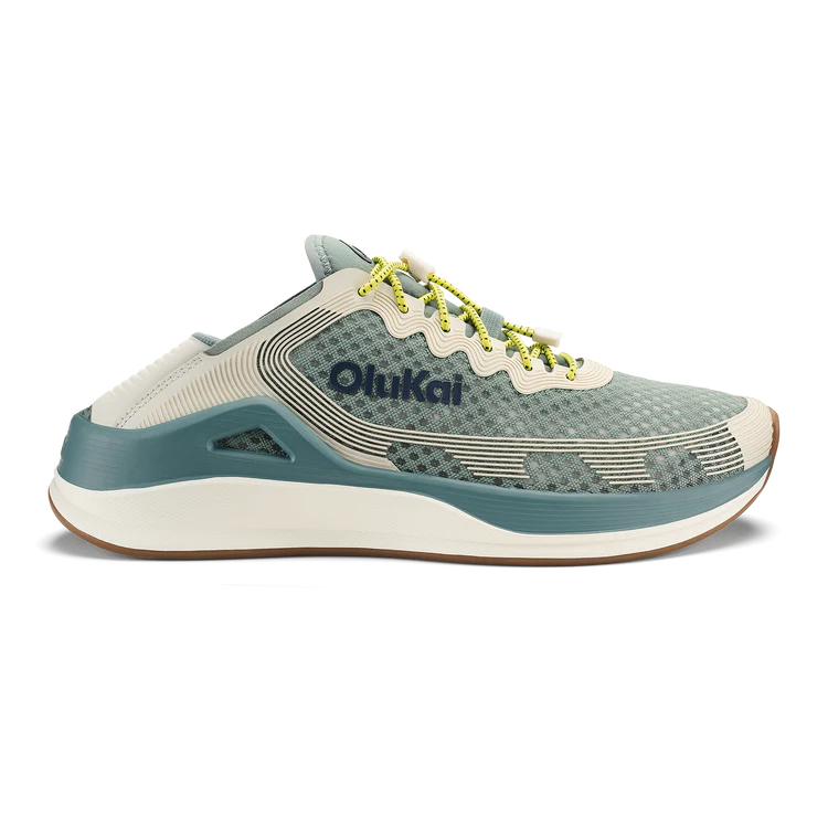 Olukai Men’s ‘Ahi Performance Marine Shoe - Seagreen|White Sand