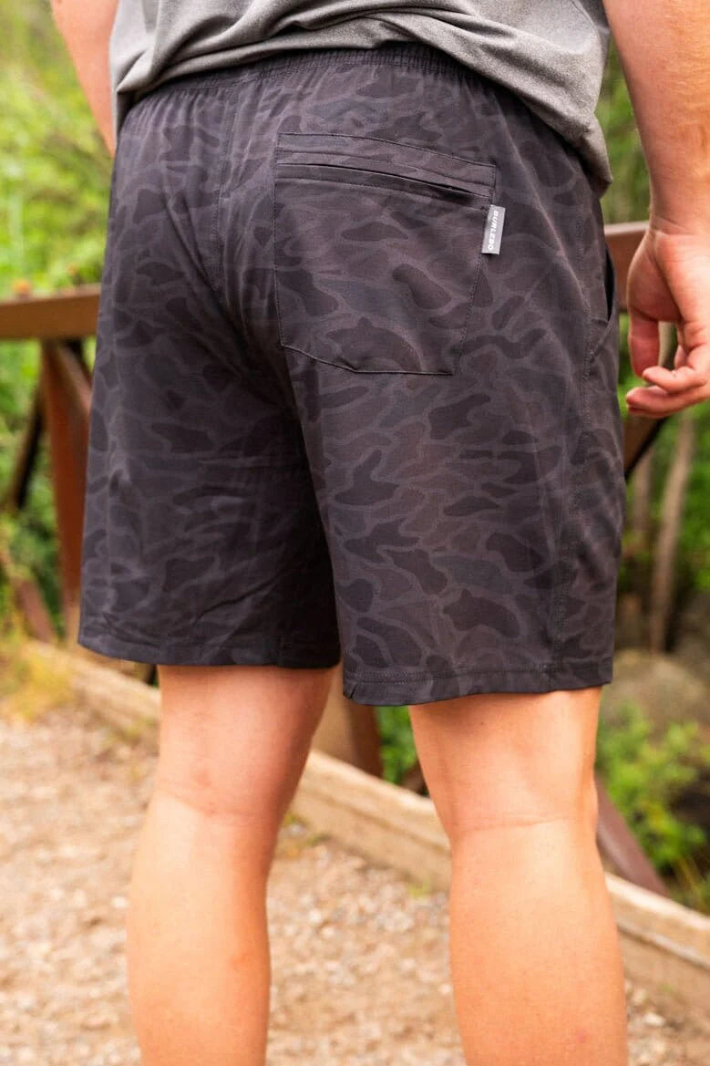 Men’s Burlebo Athletic Short - Black Camo