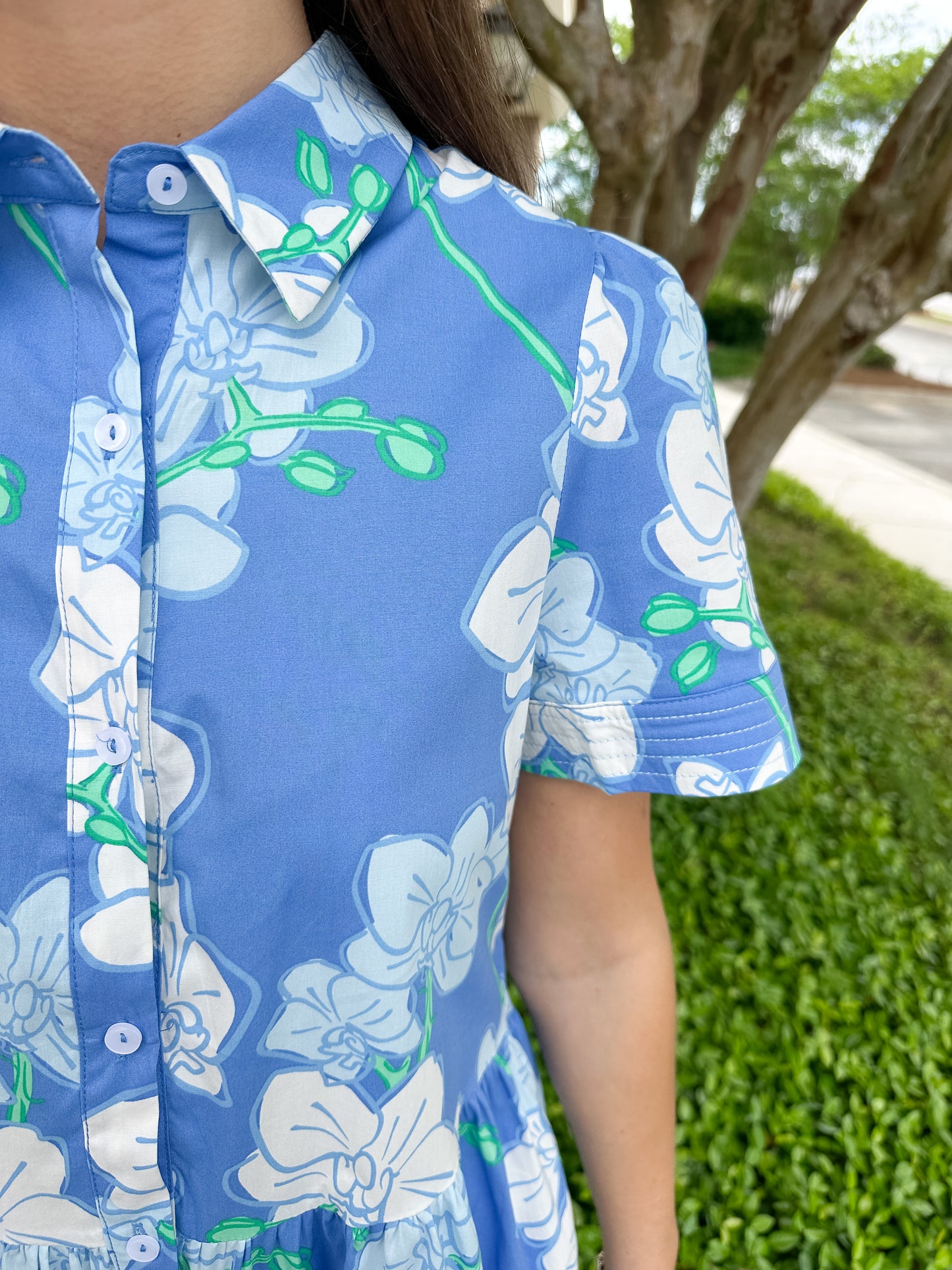 Jema Dress - Orchid Revere Blue